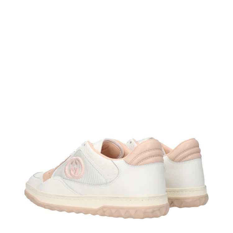 Gucci oc11z1025 Women's MAC80 Sneakers in White & Nude Pink Size US 12 / IT 42 - 4 Thumbnail