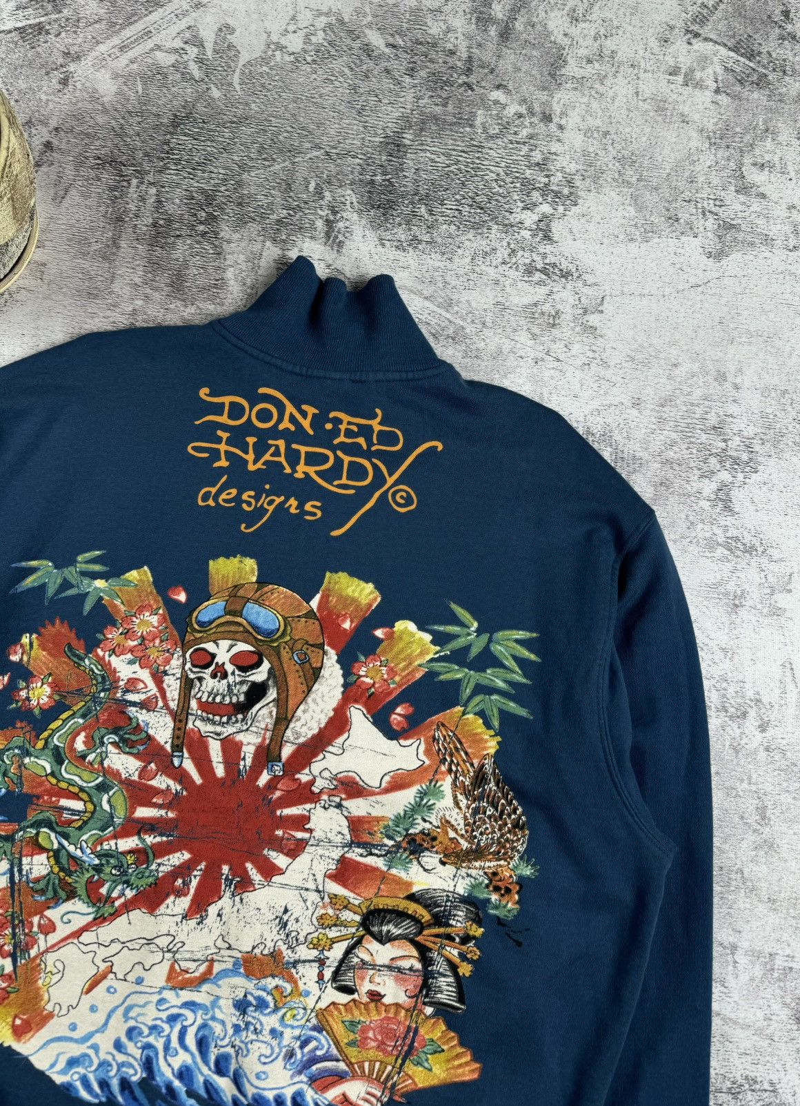 Ed Hardy Ed Hardy Y2K Sweatshirt Zip Bomber Hoodie Pullovover Size US XL / EU 56 / 4 - 6 Thumbnail