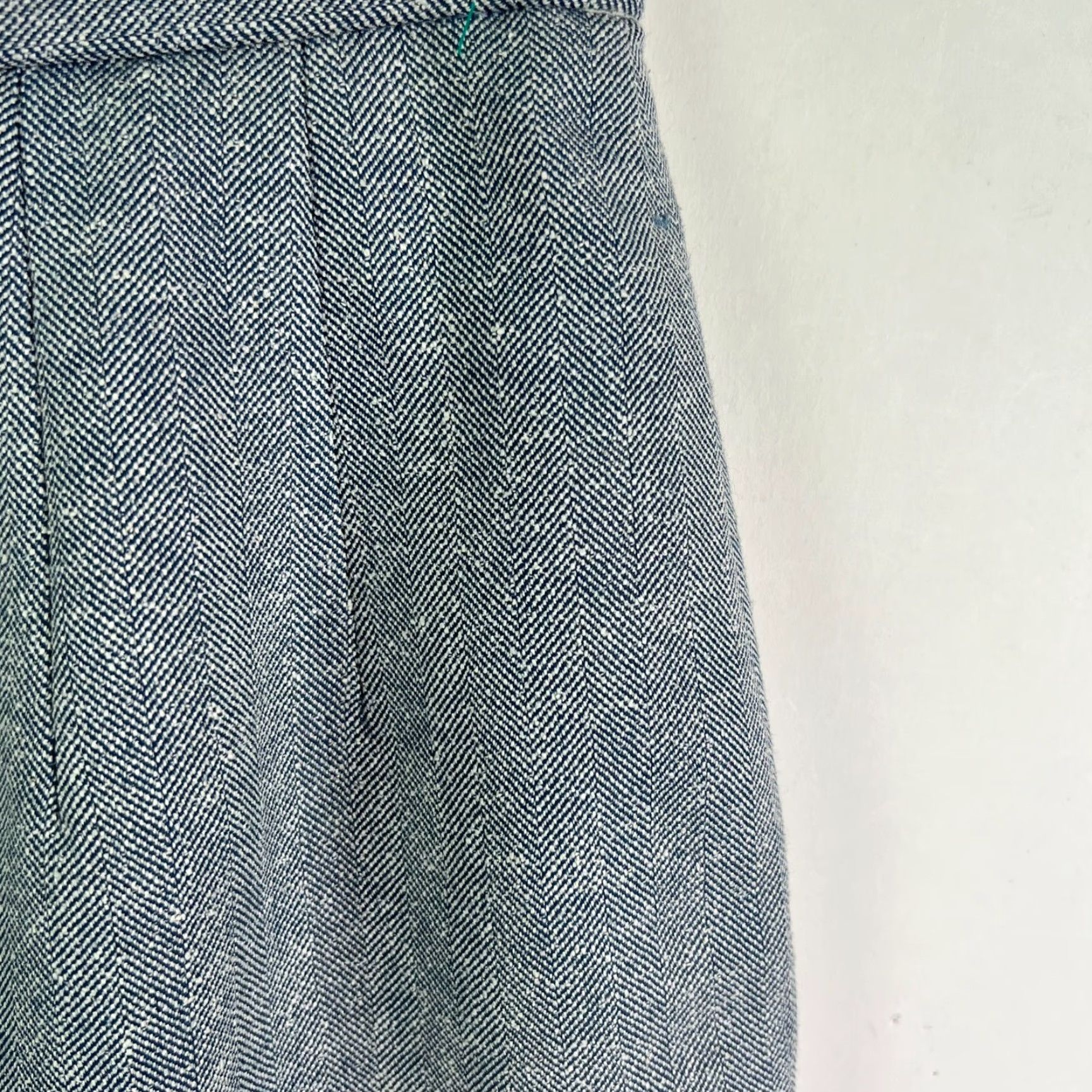 Pendleton VINTAGE Pendleton Wool Check Skirt 8P Gray/Blue High Rise Straight Pencil Womens 80s 90s Preppy Size 30" / US 8 / IT 44 - 2 Thumbnail