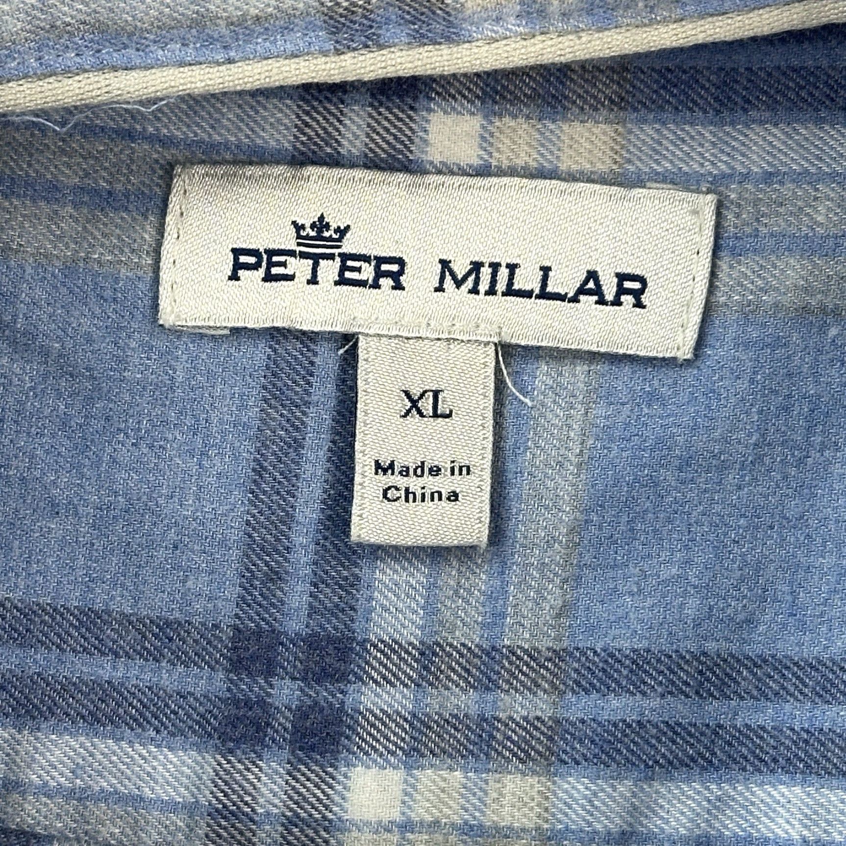 Peter Millar Peter Millar Crown Shirt Mens XL Plaid Cotton Pointe Claire Long Sleeve Preppy Size US XL / EU 56 / 4 - 6 Thumbnail