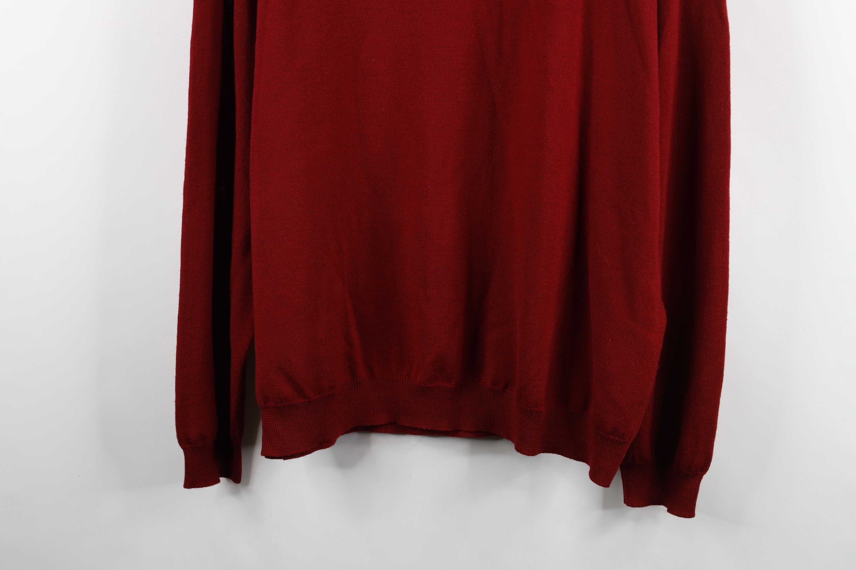 Eddie Bauer × Vintage Vintage 90s Eddie Bauer Knit Collared Pullover Sweater Red Size US XL / EU 56 / 4 - 3 Thumbnail