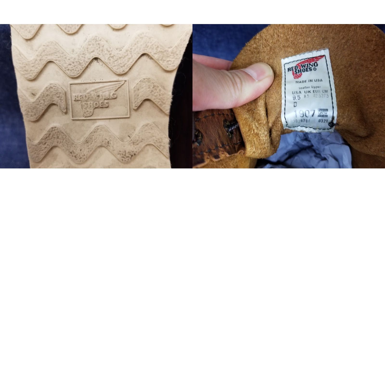 Vintage VINTAGE Red Wing Shoes 1907 Heritage Brown Leather Cream Sole Work Boots SZ 9.5 D Mens Boots Brown Leather 1907 Heritage 1907 Boots Size US 10 / EU 43 - 8 Thumbnail