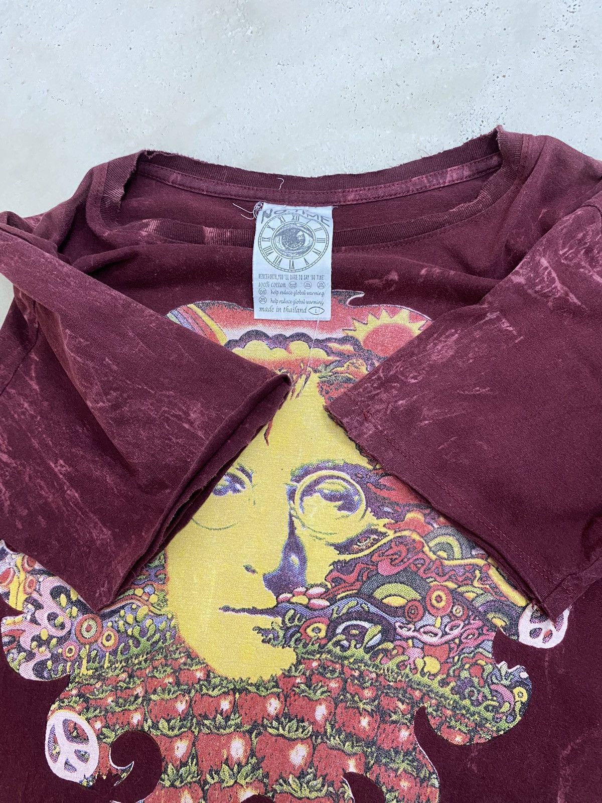 Band Tees Vintage John Lennon No Time ArtWork One Eye Distressed Size US M / EU 48-50 / 2 - 6 Thumbnail