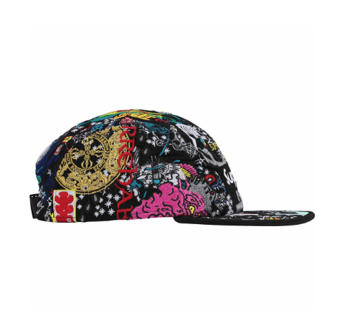Supreme Supreme AOI Embroidered Camp Cap Black Size ONE SIZE - 2 Thumbnail