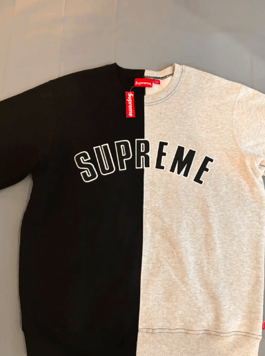 Supreme Sweat col rond Supreme coupé en deux neuf avec étiquette Size US L / EU 52-54 / 3 - 6 Thumbnail