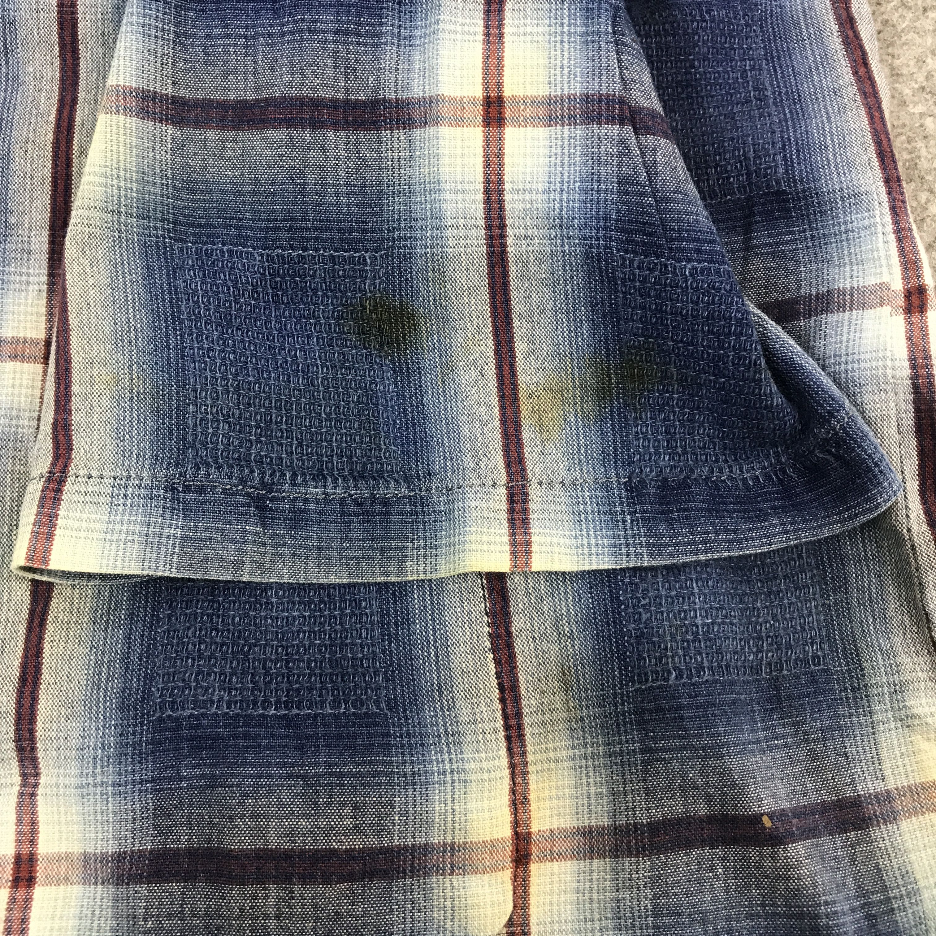 Blue Blue Japan × Japanese Brand BLUE BLUE JAPAN TARTAL DESIGN BUTTON UP SHIRTS Size US L / EU 52-54 / 3 - 9 Thumbnail