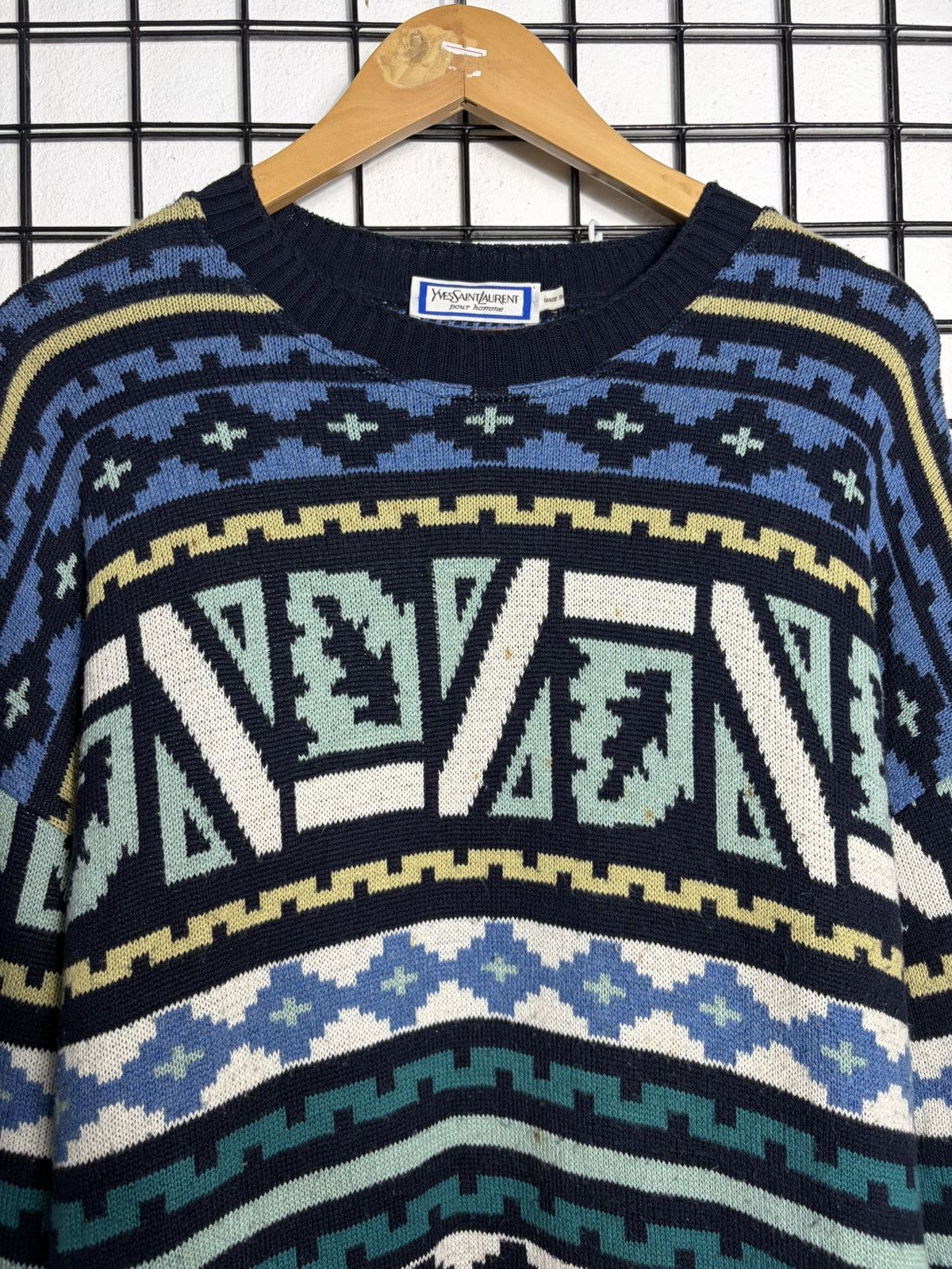 Yves Saint Laurent Vintage Yves Saint Laurent Knit Sweater Size XL / US 12-14 / IT 48-50 - 2 Thumbnail