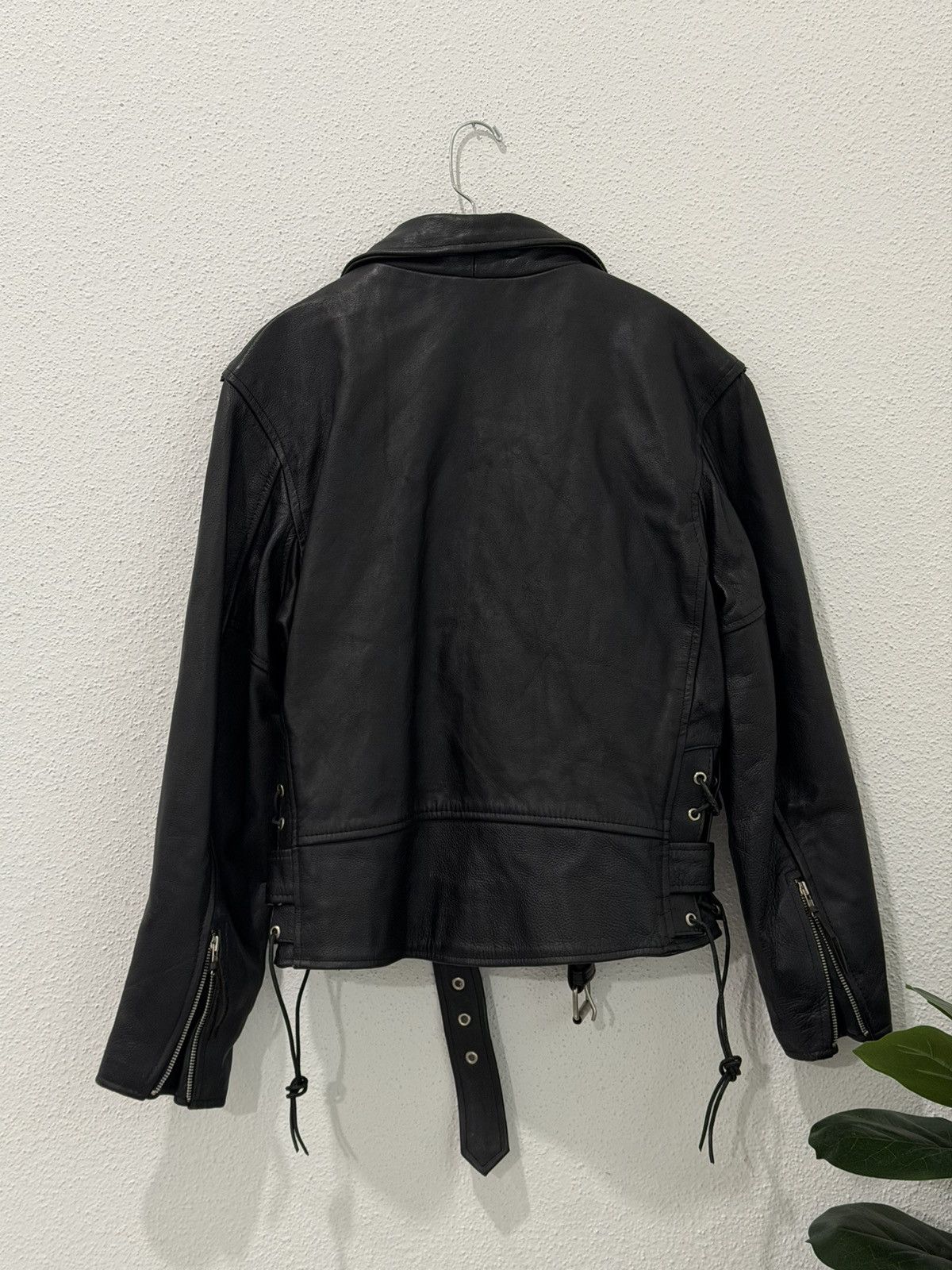 Vintage Vintage Biker Leather Quilted Lined Motorcycle Jacket Size 8 Size M / US 6-8 / IT 42-44 - 6 Thumbnail