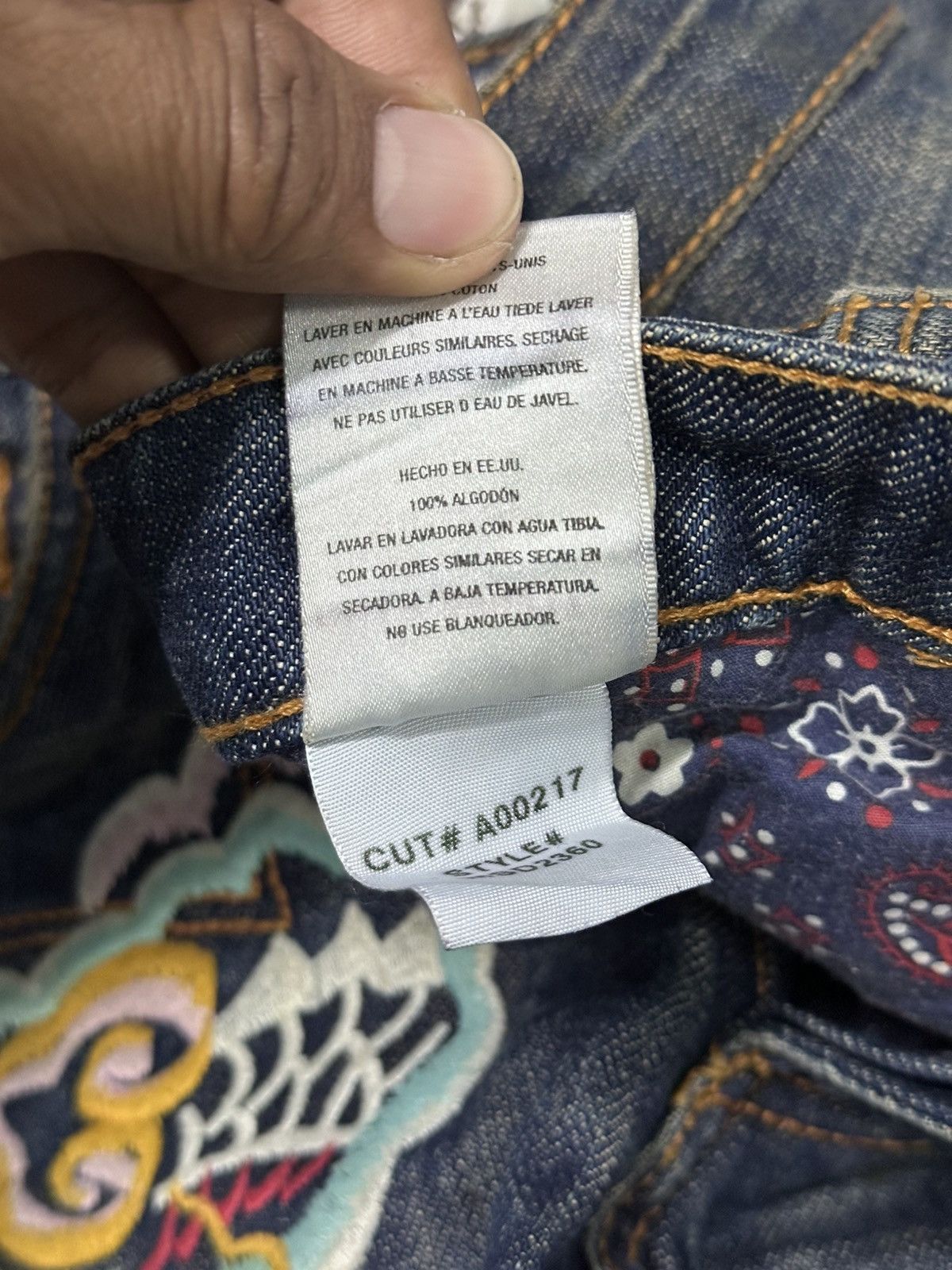 Japanese Brand Vintage Y2k Antik Denim Tiger Embroid. Size US 32 / EU 48 - 10 Thumbnail