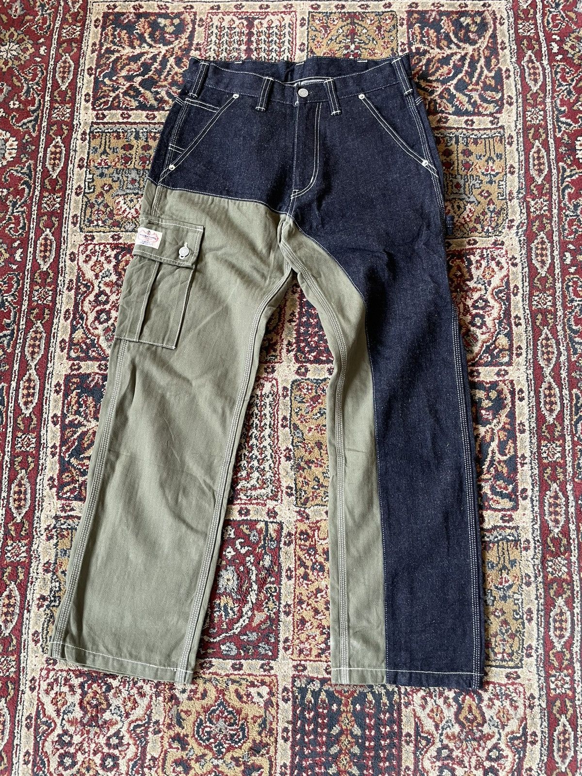 KOJIMA GENES Kojima Genes two tone panel work wear pants 30” Size US 30 / EU 46 - 1 Thumbnail