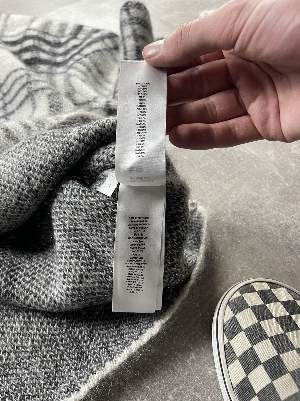 JW Anderson JW Anderson Anchor Logo Plaid Mohair Wool Sweater Size US L / EU 52-54 / 3 - 15 Thumbnail