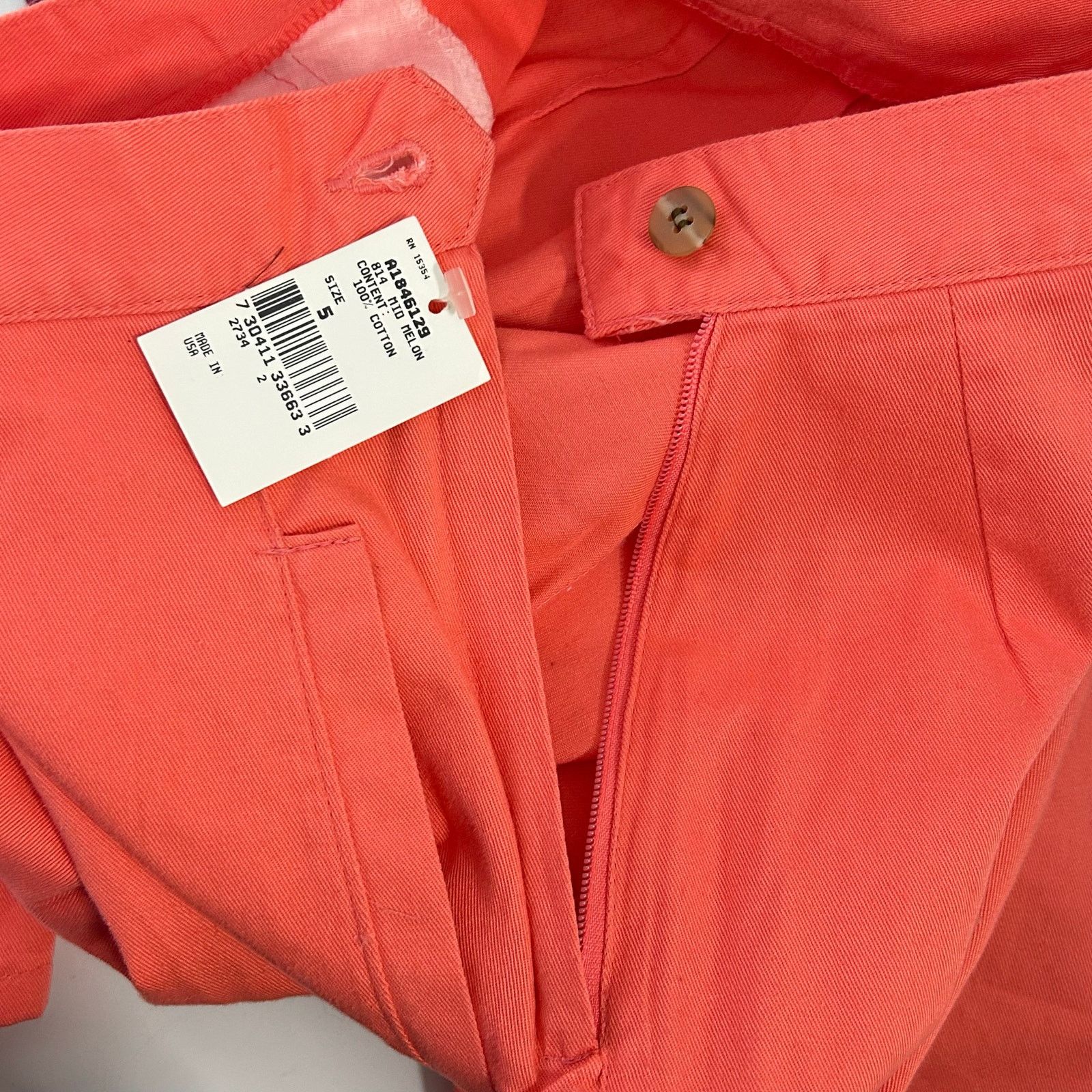 Vintage 80s Vintage High Waist Pants Tapered Leg Trousers Coral Pink Size 26" / US 2 / IT 38 - 10 Thumbnail
