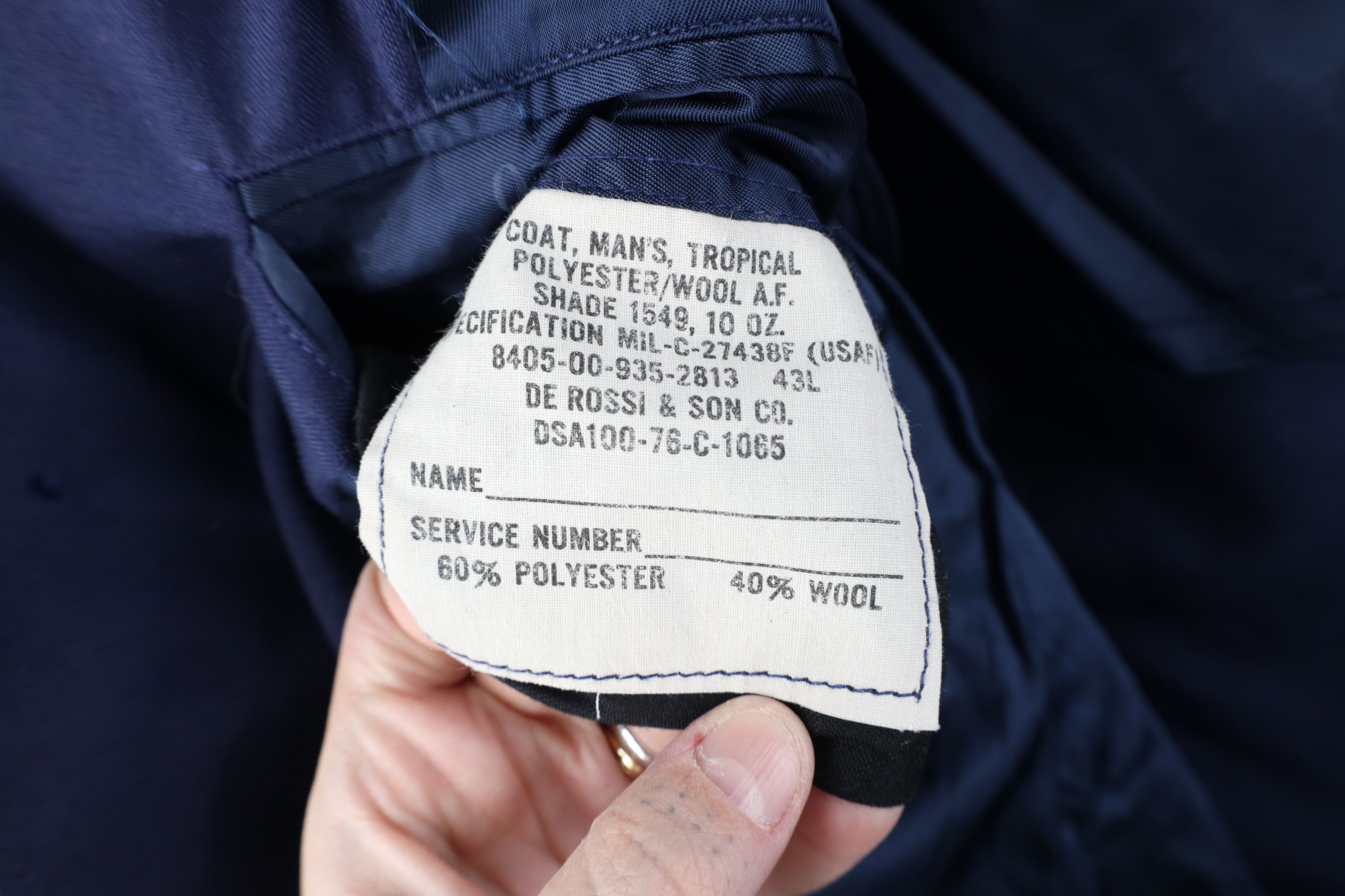 Vintage Vintage 70s Shade 1549 10 Oz Military Officer Jacket USA Size US L / EU 52-54 / 3 - 11 Thumbnail