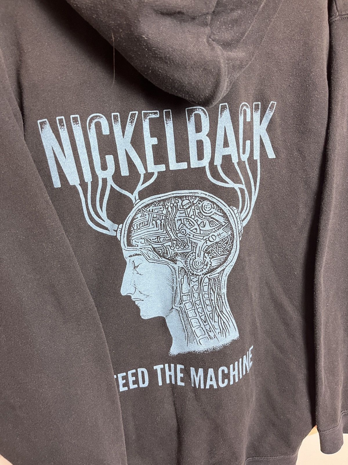 Band Tees Vintage washed Nickelback Zip Up Hoodie rare machine rare Size US XXL / EU 58 / 5 - 3 Thumbnail