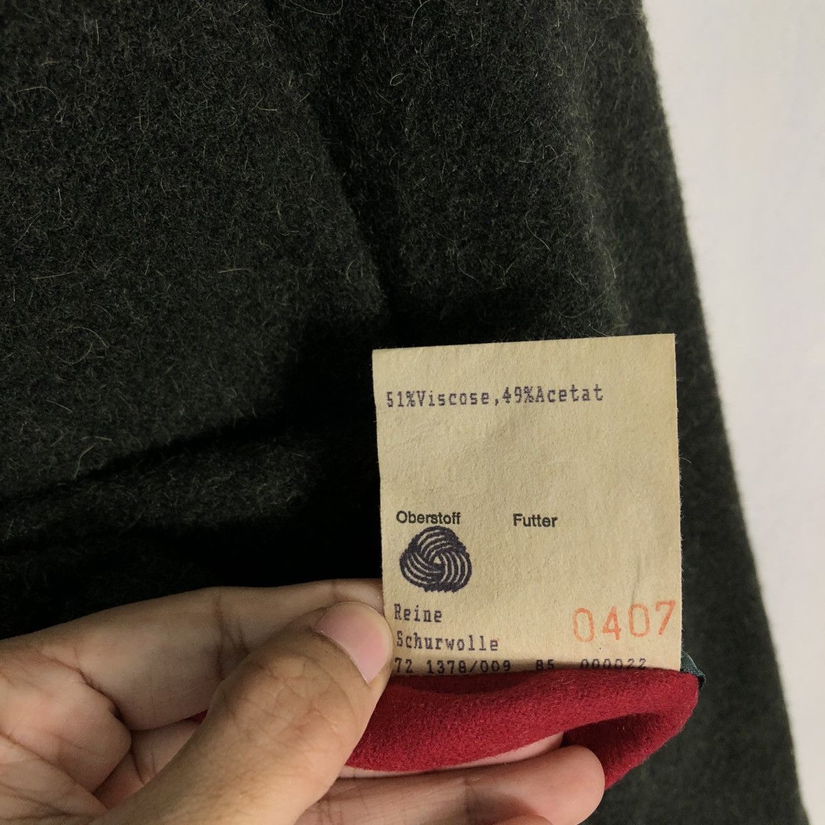 Vintage 🔥Rich Green - Military Style Design Wool Jacket Size US M / EU 48-50 / 2 - 14 Thumbnail