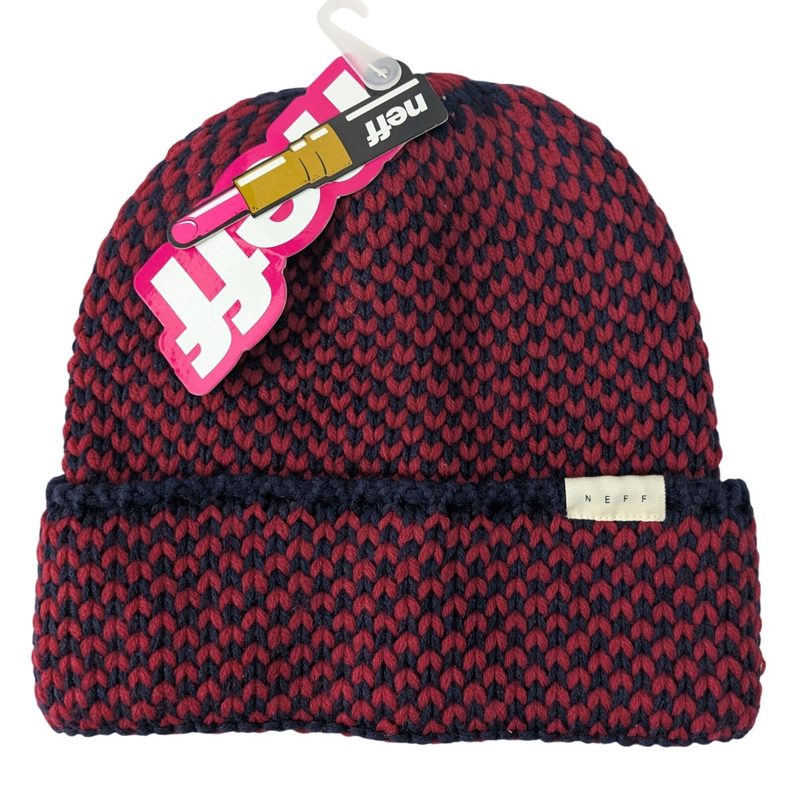 NEFF NWT NEFF Women's Carrie Textured Diamond Knit Beanie Hat Size ONE SIZE - 1 Thumbnail