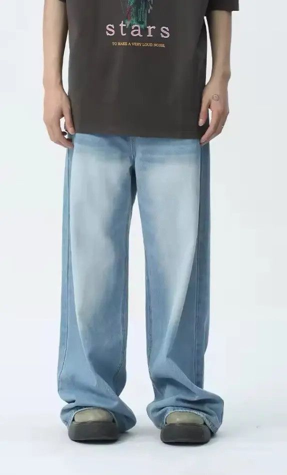 Japanese Brand Wide Leg Denim Pant Size US 32 / EU 48 - 3 Thumbnail