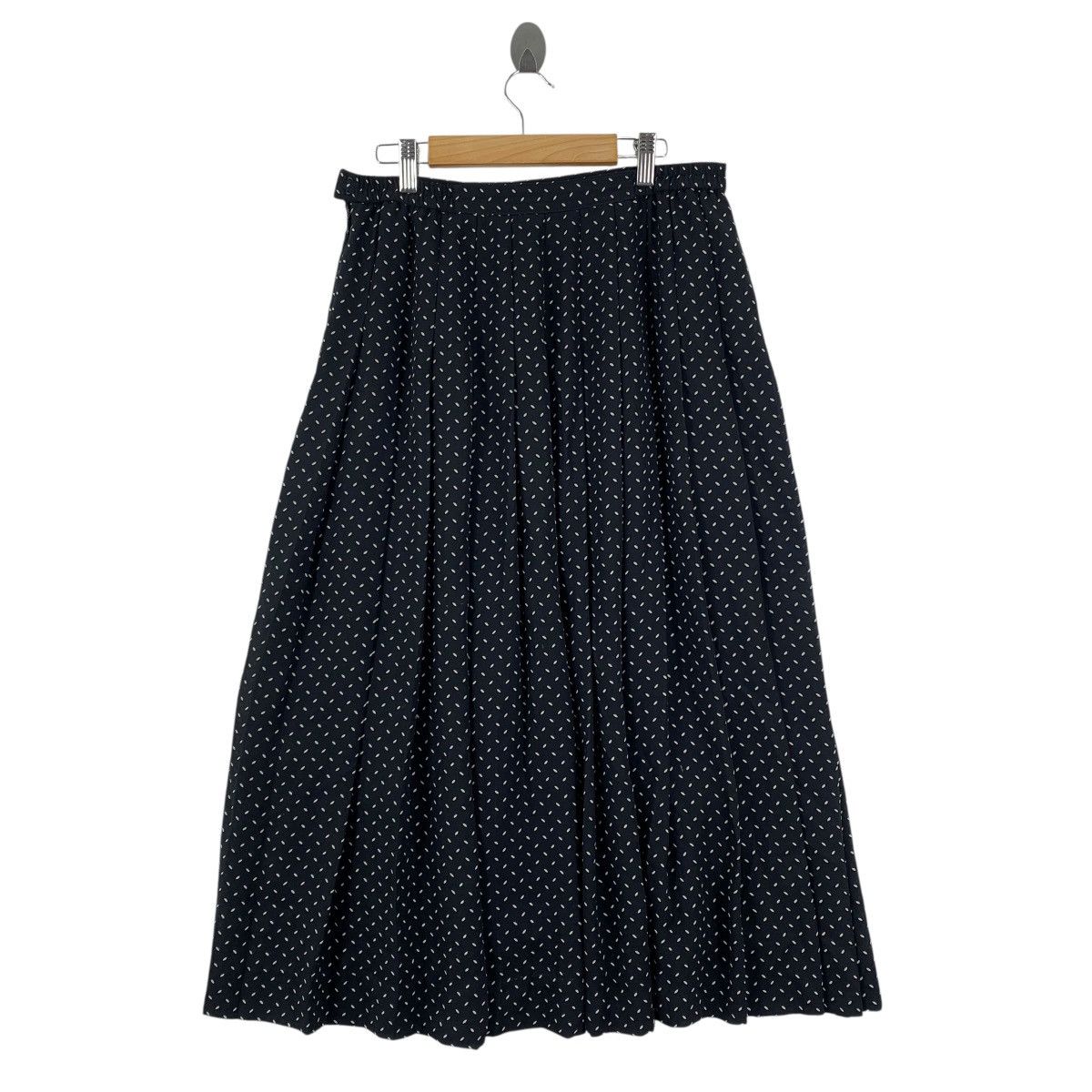 Burberry BURBERRY LONDON Overprint Polkadot Midi Skirt Size 28" / US 6 / IT 42 - 4 Thumbnail