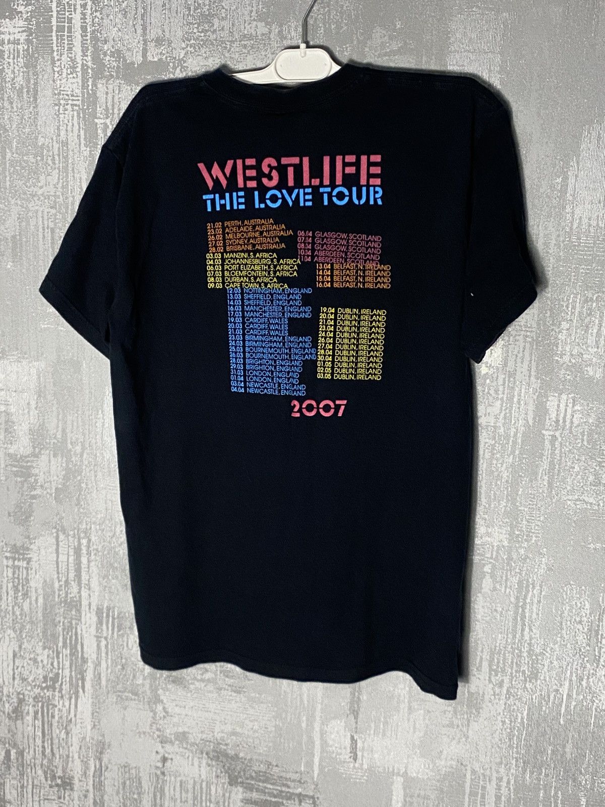 Band Tees × Vintage Vintage Westlife The Love Tour 2007 Rock Band T-shirt Size US M / EU 48-50 / 2 - 8 Thumbnail