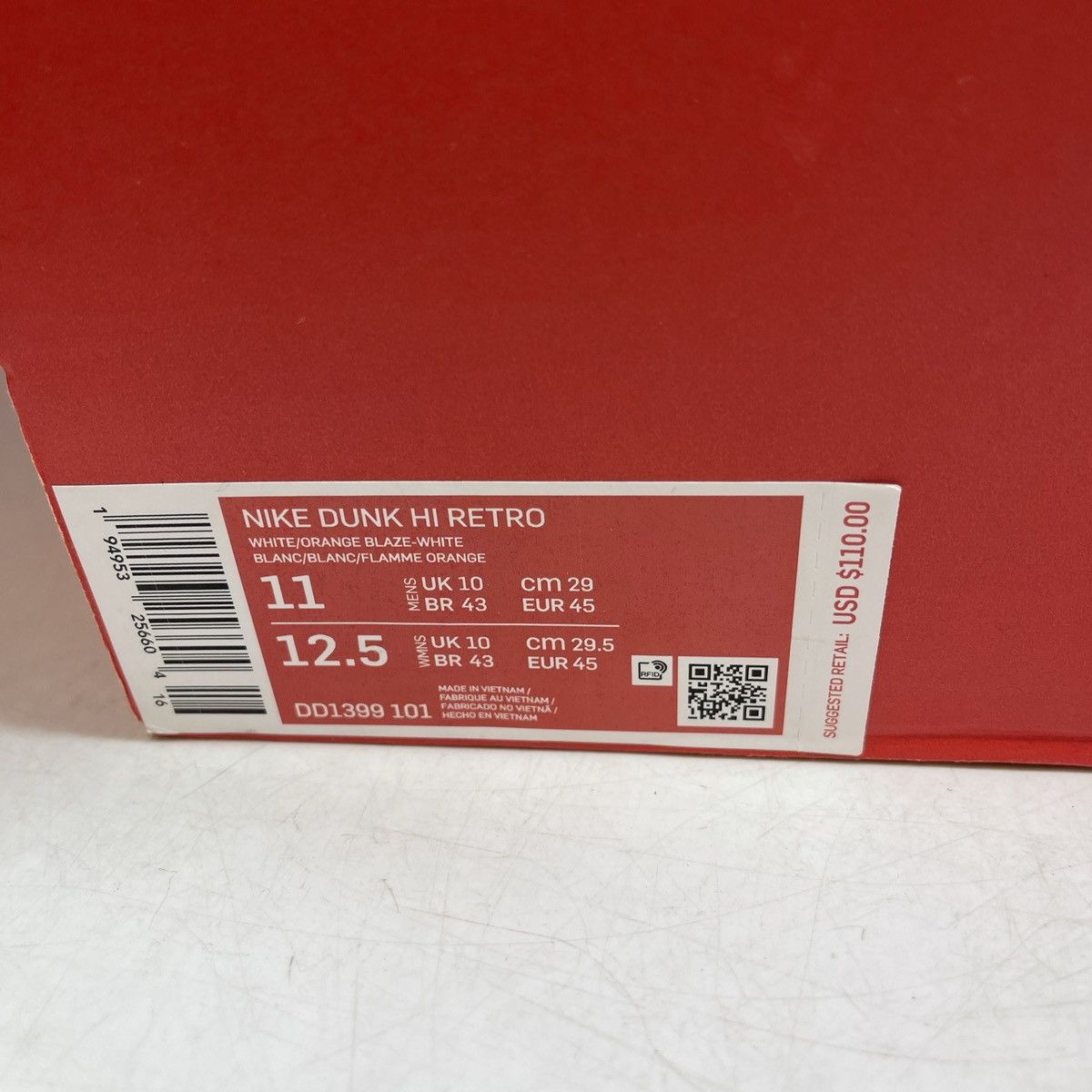 Nike Dunk high sp Syracuse Size US 11 / EU 44 - 9 Thumbnail