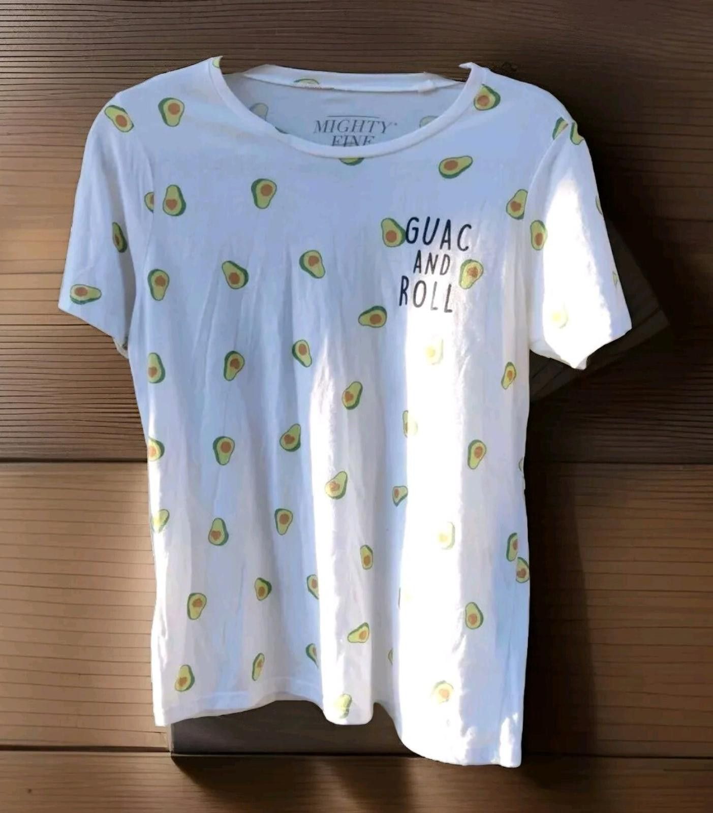 Other Mighty Fine Avocado Guac and Roll T-shirt Graphic Tee Funny Size L / US 10 / IT 46 - 1 Thumbnail
