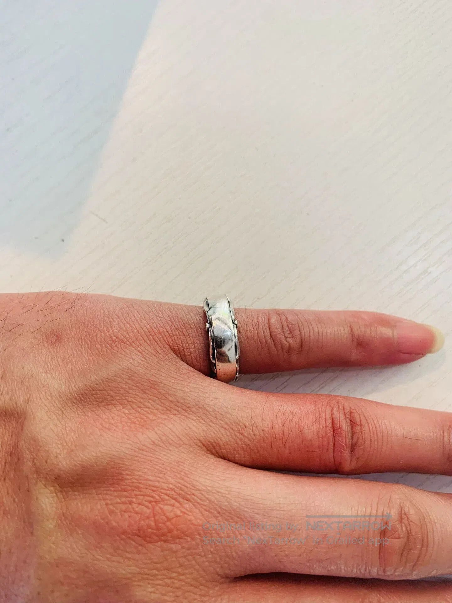 AQUA Silver925 Japanese Ring Size 9. Size ONE SIZE - 6 Thumbnail
