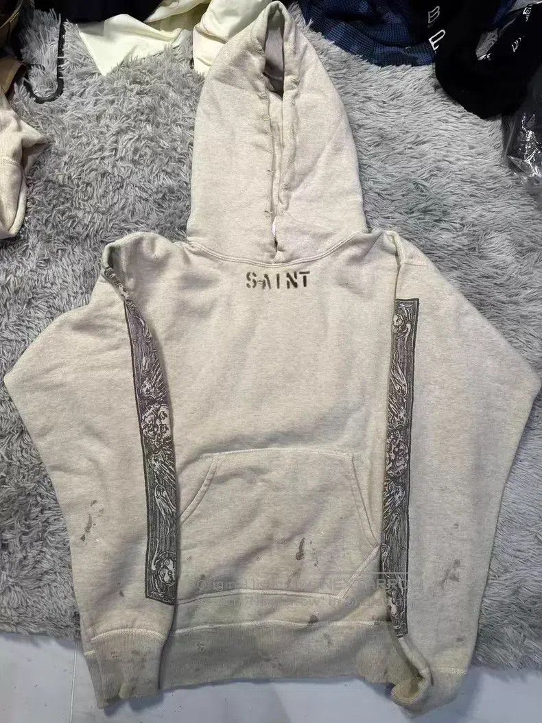 Saint Michael Saint Michael Worn-out hoodie sweatshirt Size US M / EU 48-50 / 2 - 1 Thumbnail