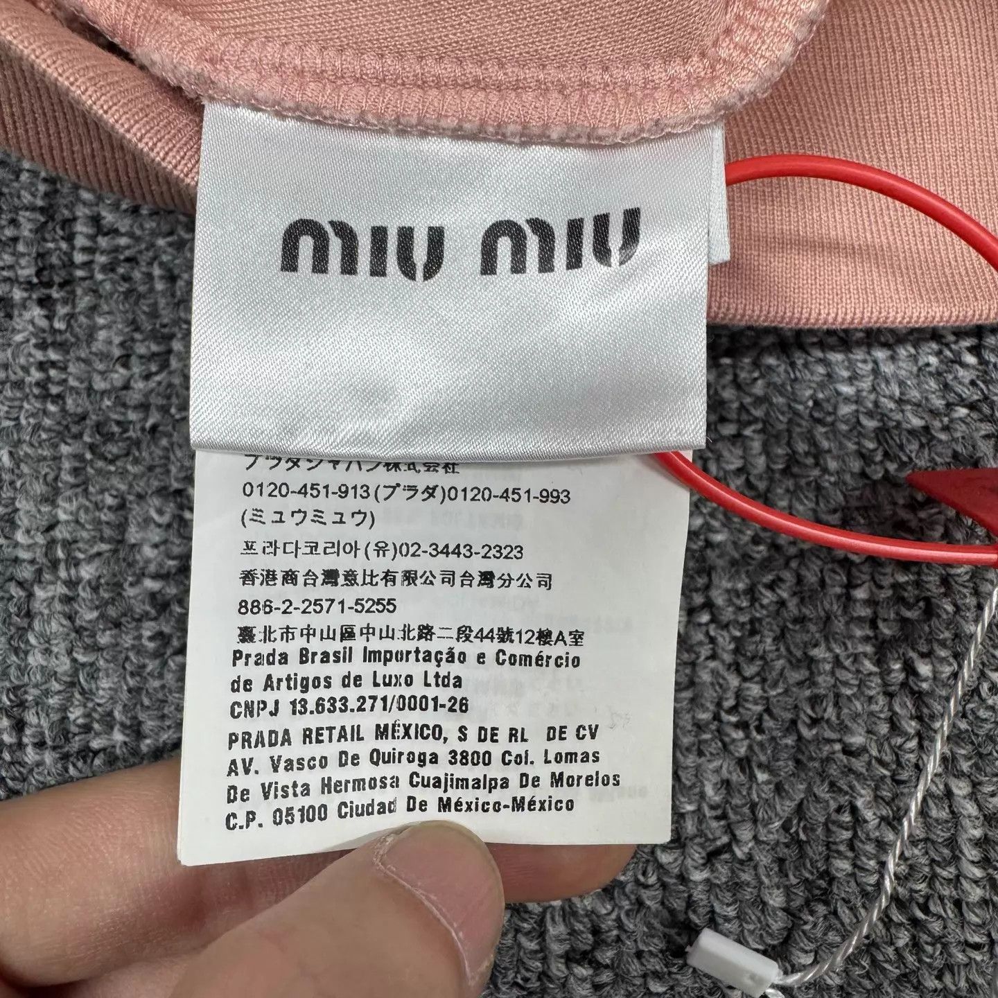 Miu Miu MIU MIU Black & Pink Colorblocked Stand Collar Track Jacket Size XS / US 0-2 / IT 36-38 - 6 Thumbnail