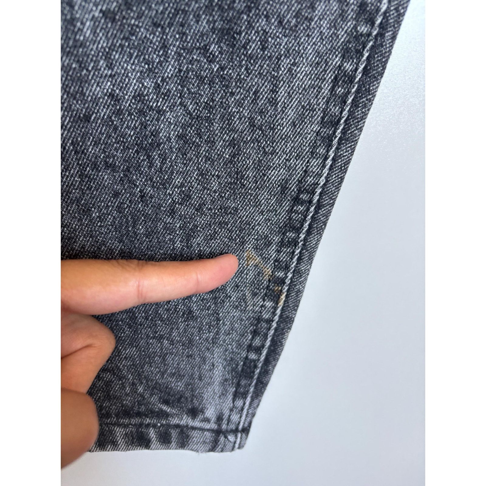 Levi's Levi’s 501 Baggy Black Acid Wash Jeans Rare High Waist Loose Size US 27 - 10 Thumbnail