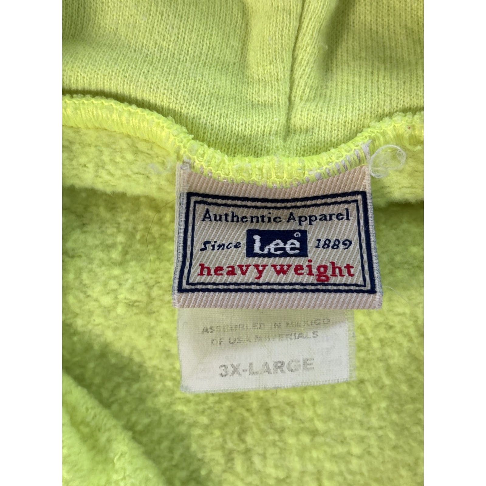Lee VINTAGE Lee Hoodie Mens 3XL Green Full Zip 90s Work Zip Size US XXL / EU 58 / 5 - 4 Thumbnail
