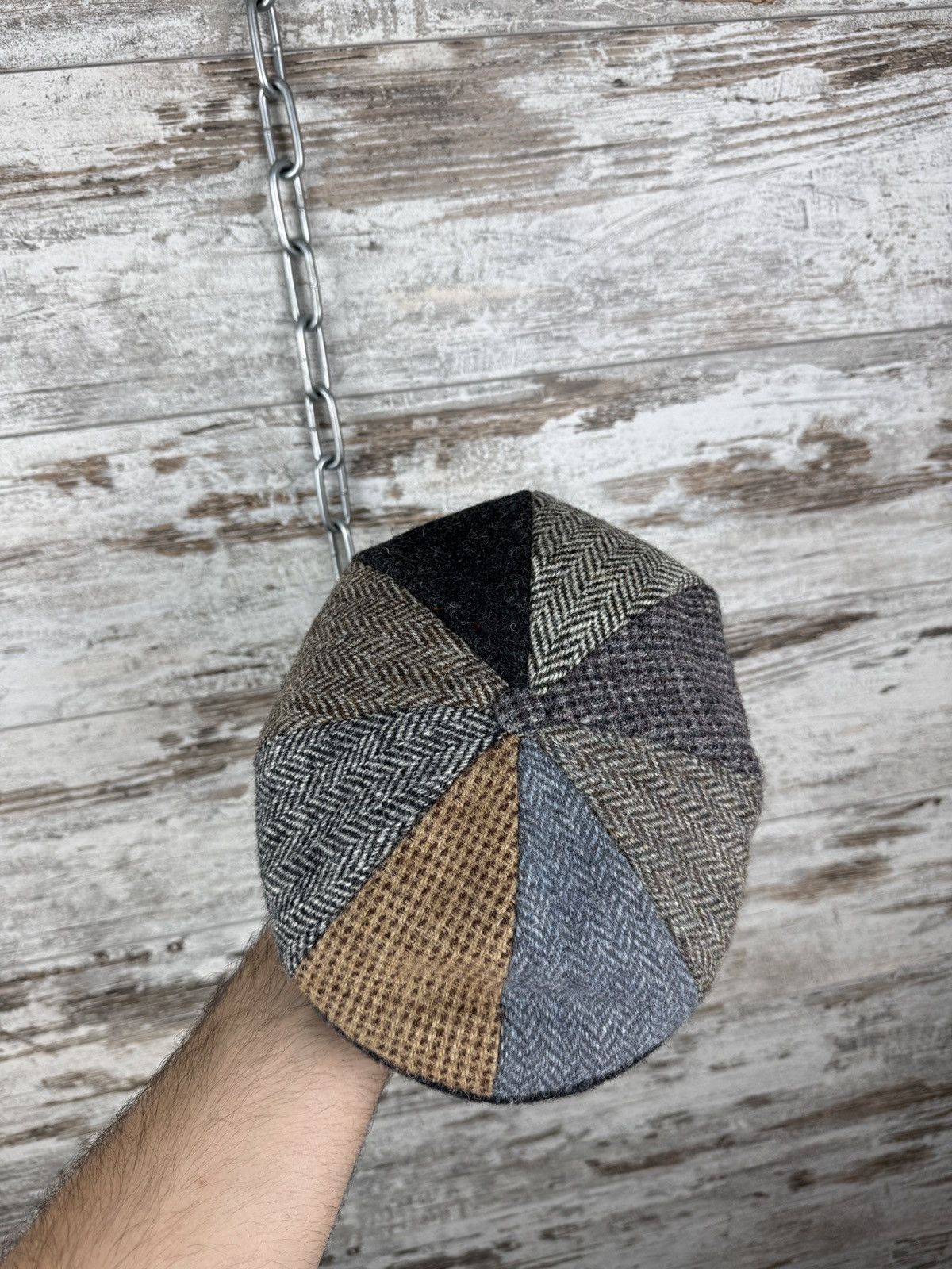Harris Tweed × Vintage Mens vintage Harris Tweed cap hats berets wool Size ONE SIZE - 2 Thumbnail