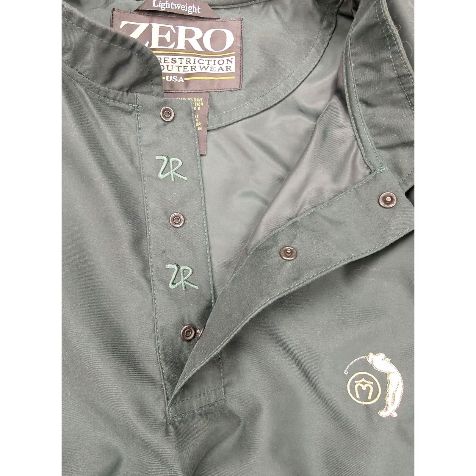 Vintage Zero Restriction Vest Mens Large Green Golf Lightweight Windbreaker ZR USA Size US L / EU 52-54 / 3 - 4 Thumbnail