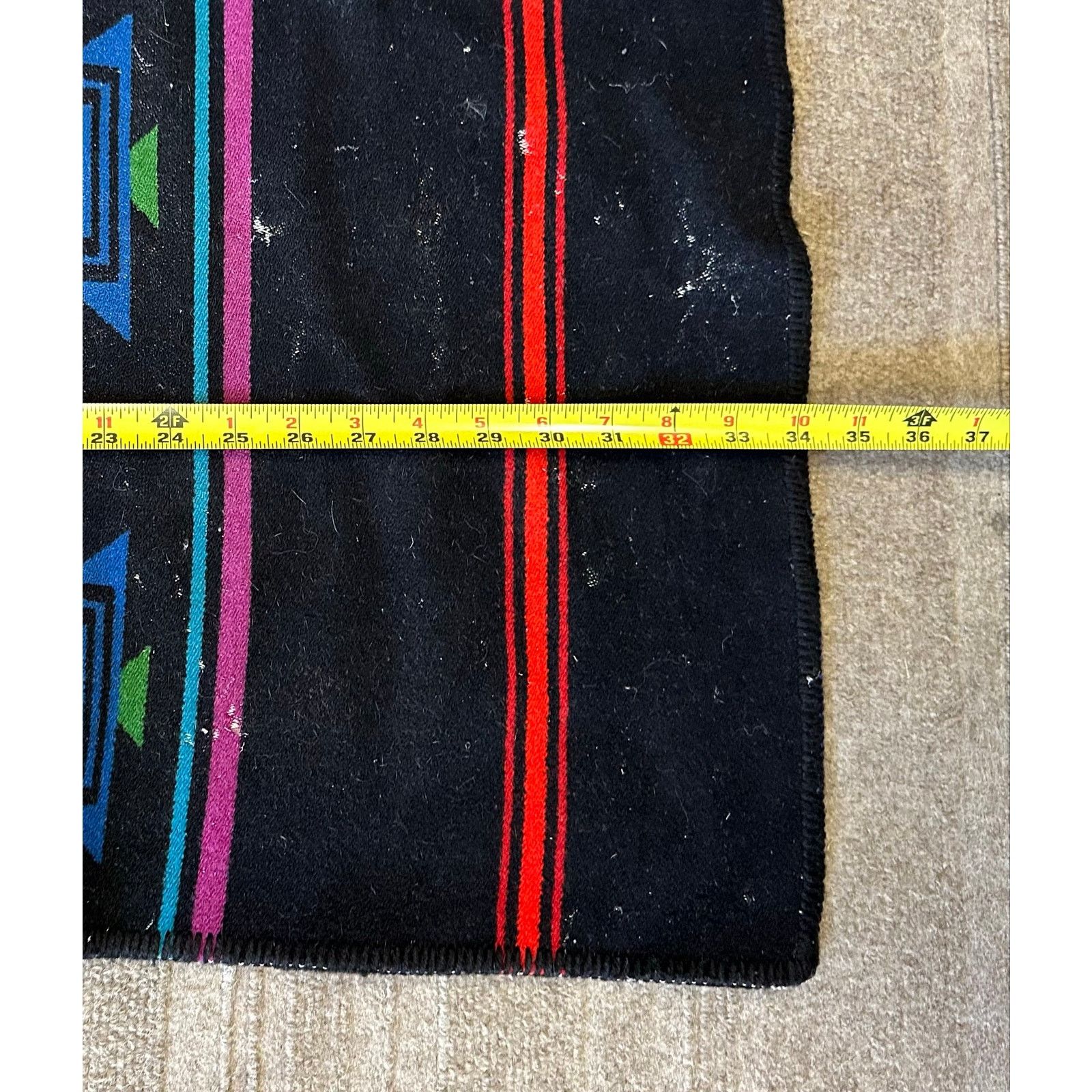 Pendleton Vintage Pendleton Beaver State Wool Aztec Blanket 34x63” Size ONE SIZE - 8 Thumbnail