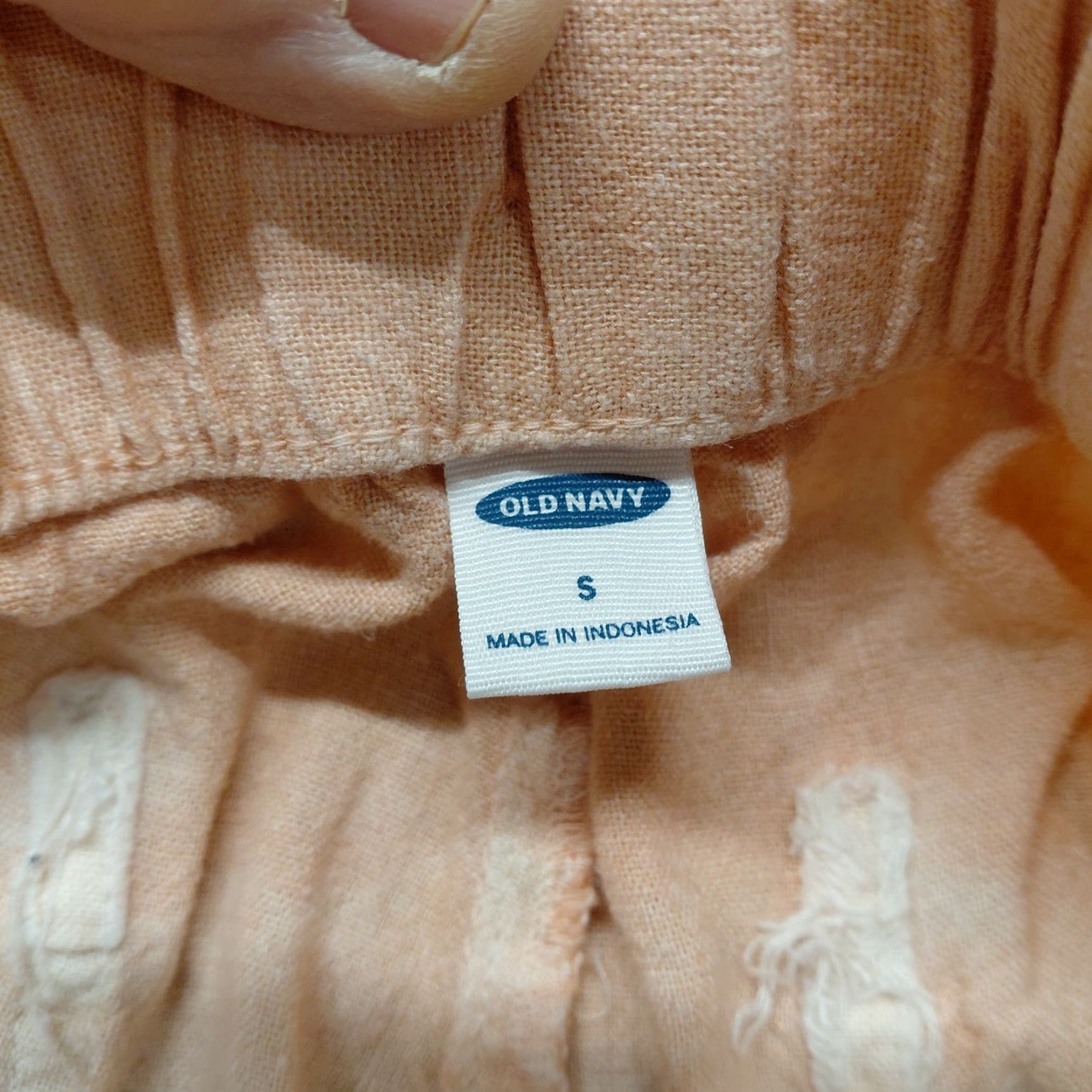 Old Navy Old Navy Shorts Women’s Size S Peach Tie Dye Linen Elastic Waist Casual Cute Bohemian Colorful Size 28" / US 6 / IT 42 - 3 Thumbnail