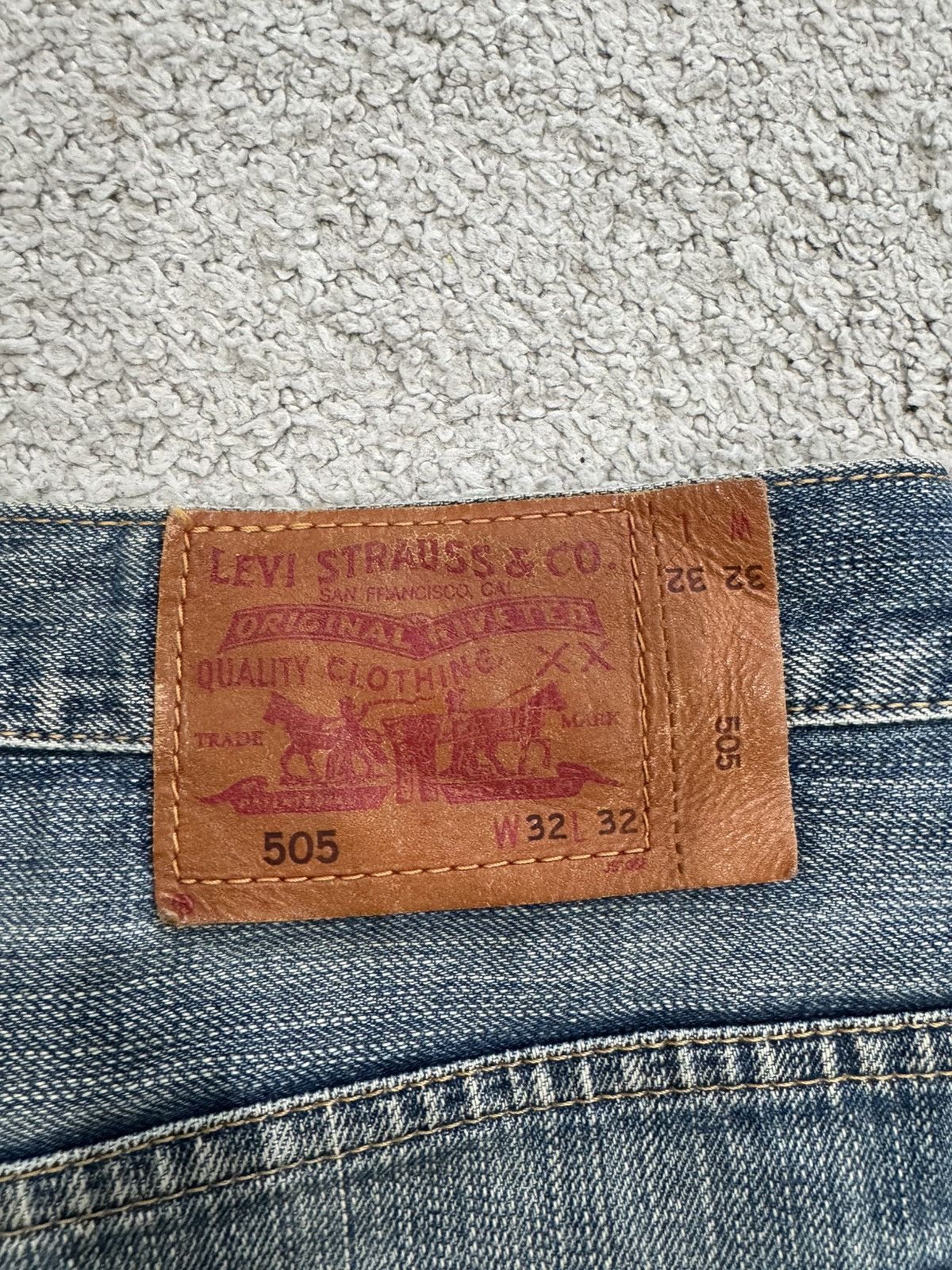 Levi's Best Buy‼️ Vintage 90's Levis 505 Thrashed Selvedge Denim Size US 34 / EU 50 - 17 Thumbnail