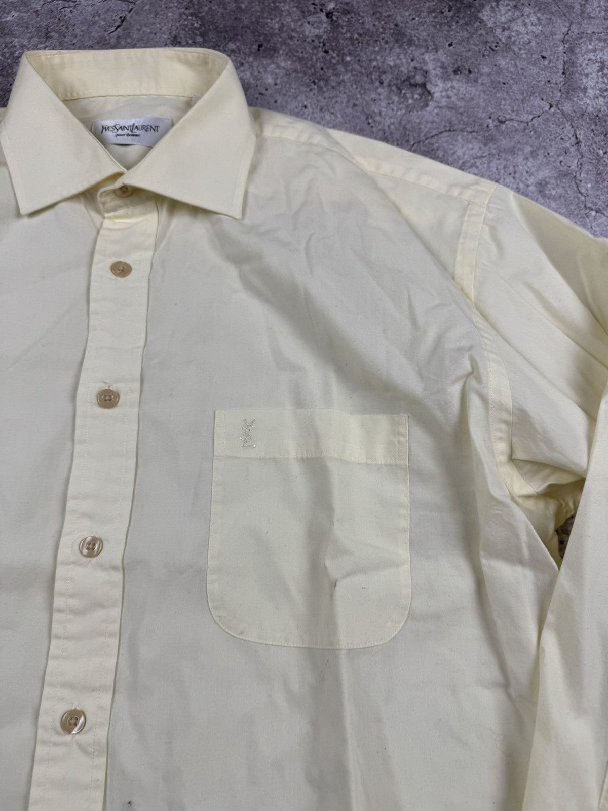 Yves Saint Laurent Vintage Yves Saint Lauren YSL logo pocket shirt 90’s rare Size US L / EU 52-54 / 3 - 2 Thumbnail