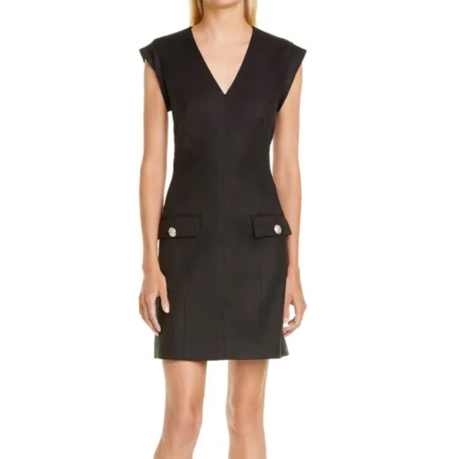 Veronica Beard VERONICA BEARD Skylar Linen Blend Minidress in Size 16 Size XXL / US 16-18 / IT 52-54 - 1 Thumbnail