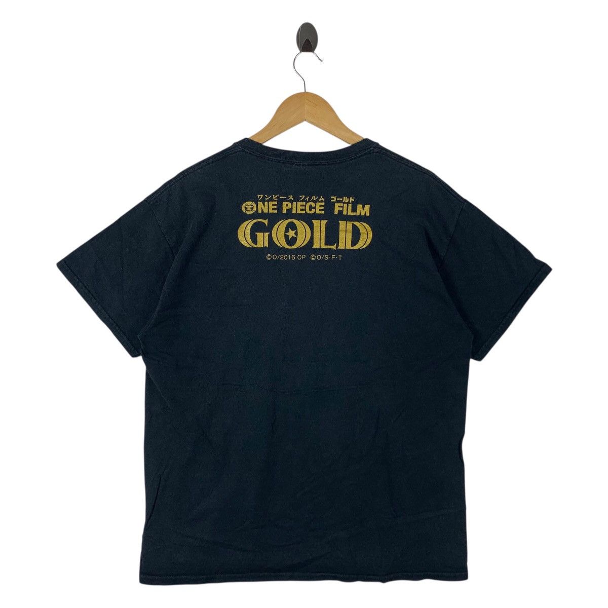 Anime × Gildan × Japanese Brand ONE PIECE gold film japanese anime tee Size US L / EU 52-54 / 3 - 4 Thumbnail
