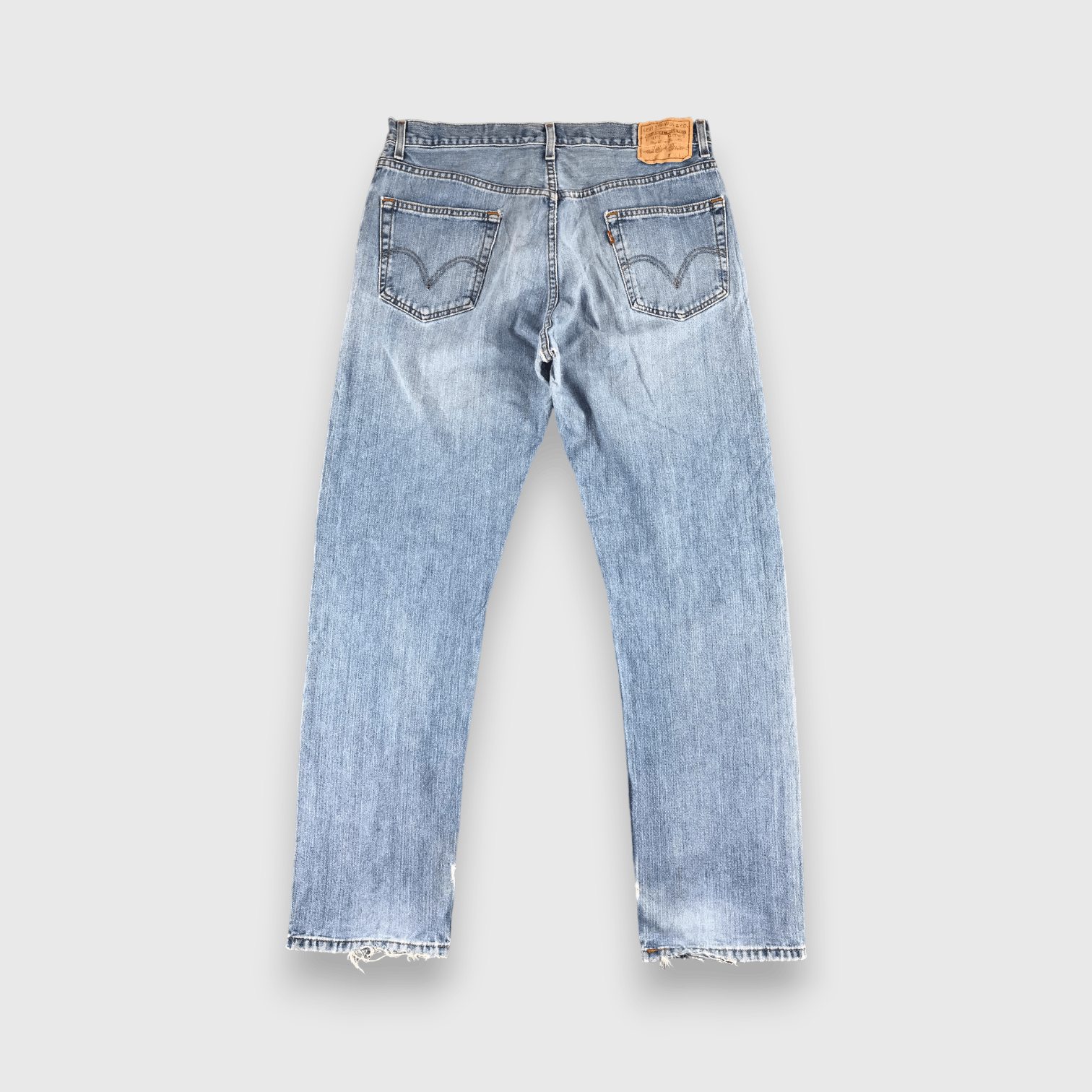 Levi's Vintage Levis 505 Jeans Faded Blue Denim -J467 Size US 36 / EU 52 - 2 Thumbnail
