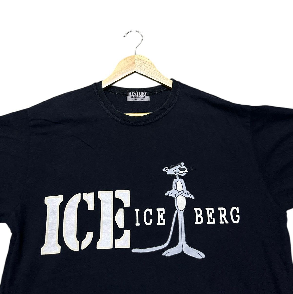 Iceberg Pink panthers history Iceberg black tee Size US L / EU 52-54 / 3 - 3 Thumbnail