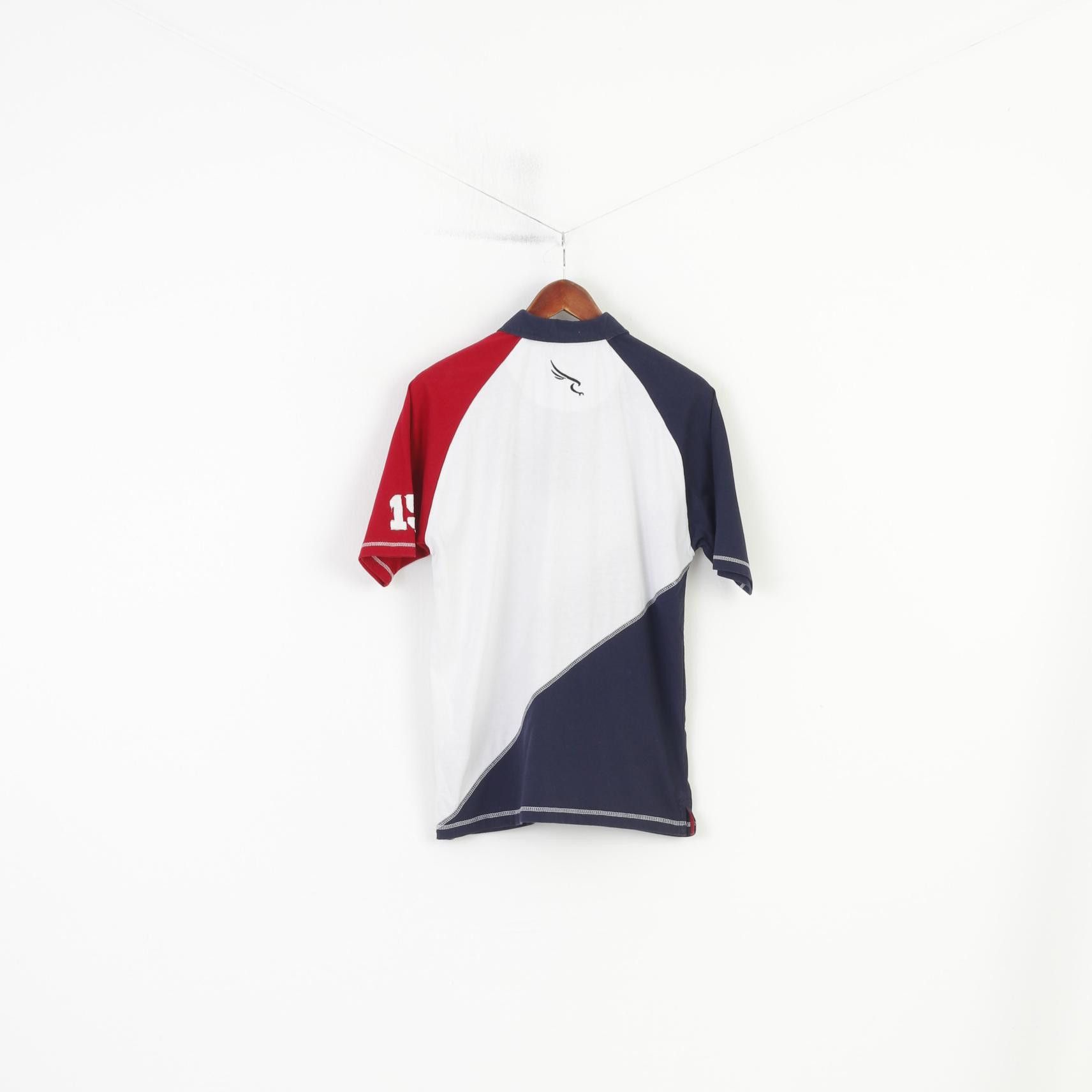 Vintage Falcons Men M Polo Shirt Cotton Navy White American 3339 Size US M / EU 48-50 / 2 - 5 Thumbnail