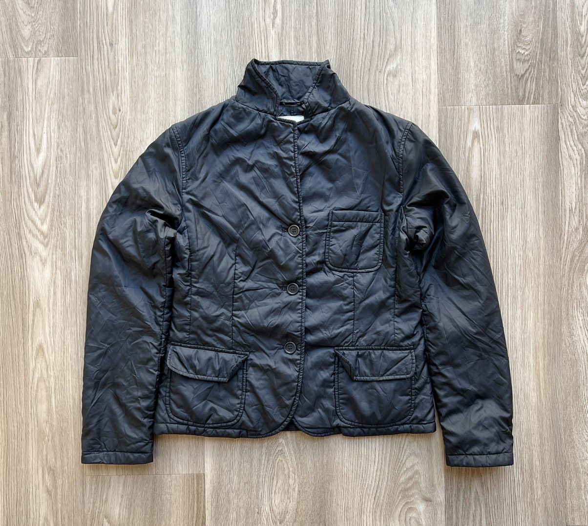 Aspesi Aspesi Dark Blue Nylon Light Jacket Size M / US 6-8 / IT 42-44 - 1 Thumbnail