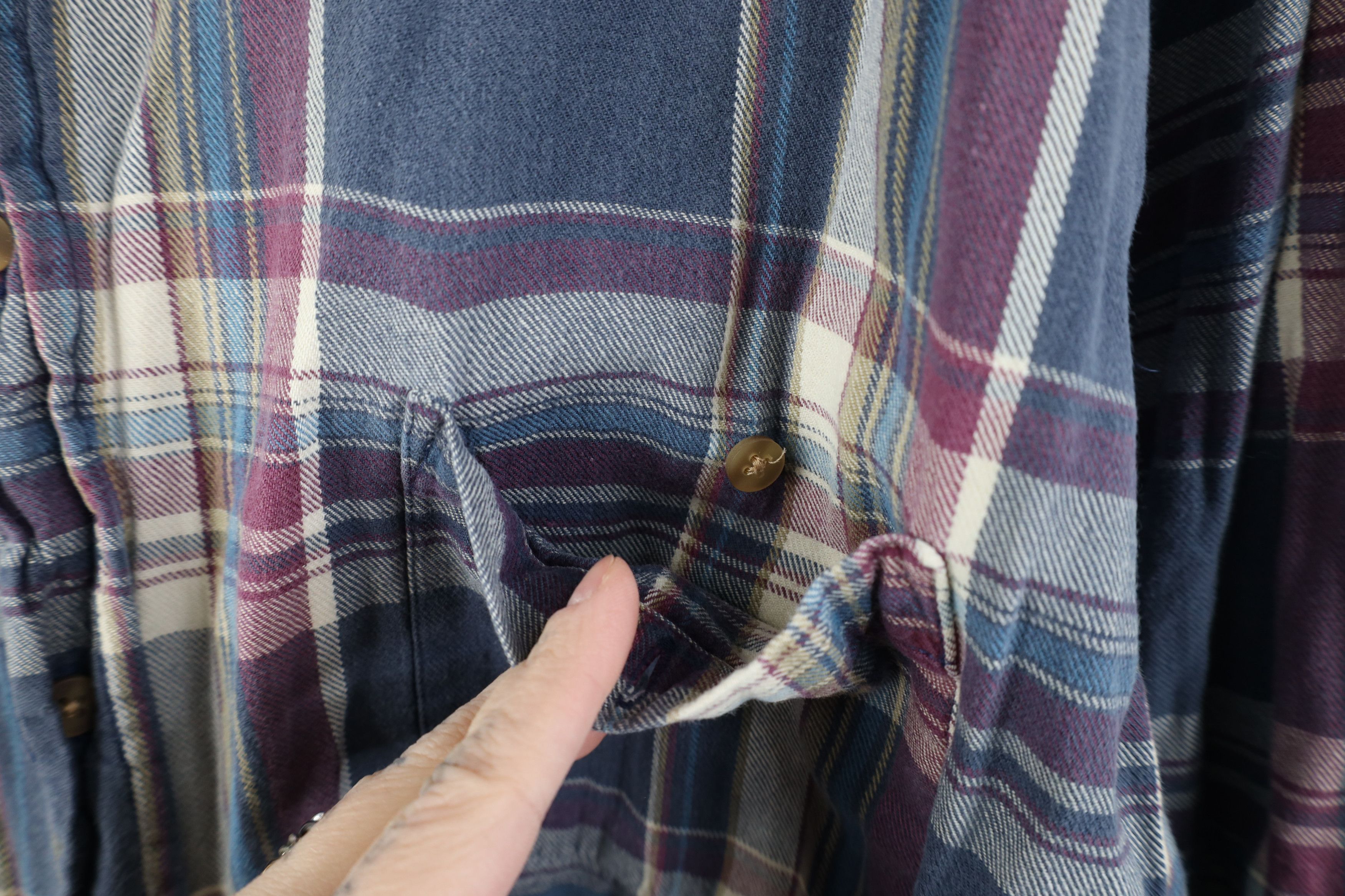 Vintage Vintage 90s Streetwear Collar Flannel Button Down Shirt Size US XXL / EU 58 / 5 - 4 Thumbnail