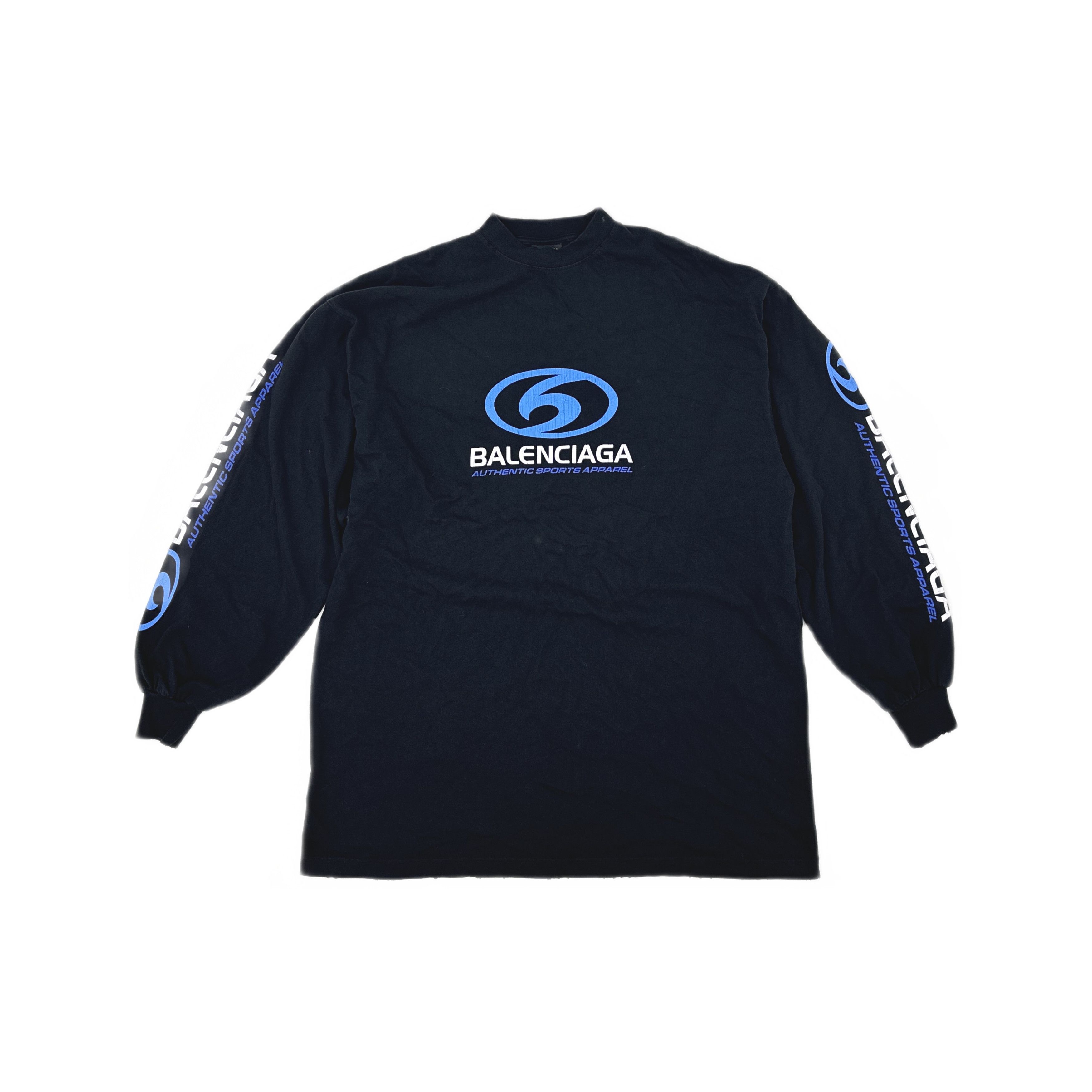 Balenciaga Balenciaga Archive Multi Logo Longsleeve Tee Shirt