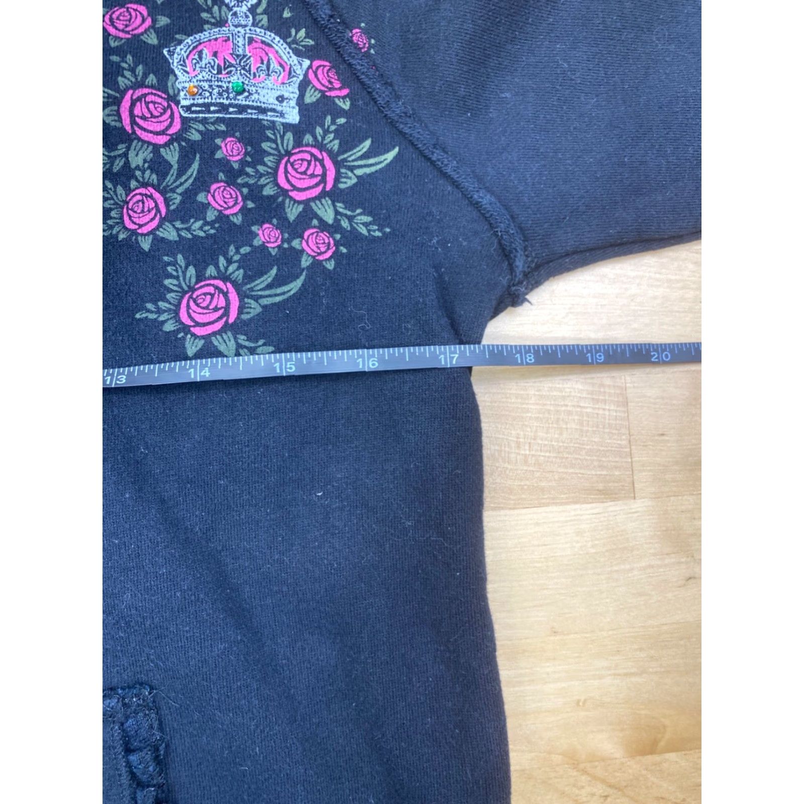 Vintage VINTAGE Hotel Rock Biloxi Jacket Womens M Black Hooded Zip Stitch Embroidered #7997 Size M / US 6-8 / IT 42-44 - 6 Thumbnail