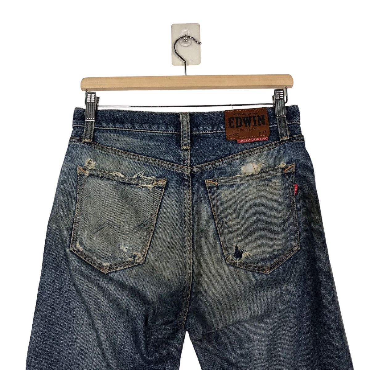 Edwin 🔥VINTAGE DENIM JEANS WRANGLER UNION MADE Size US 30 / EU 46 - 9 Thumbnail