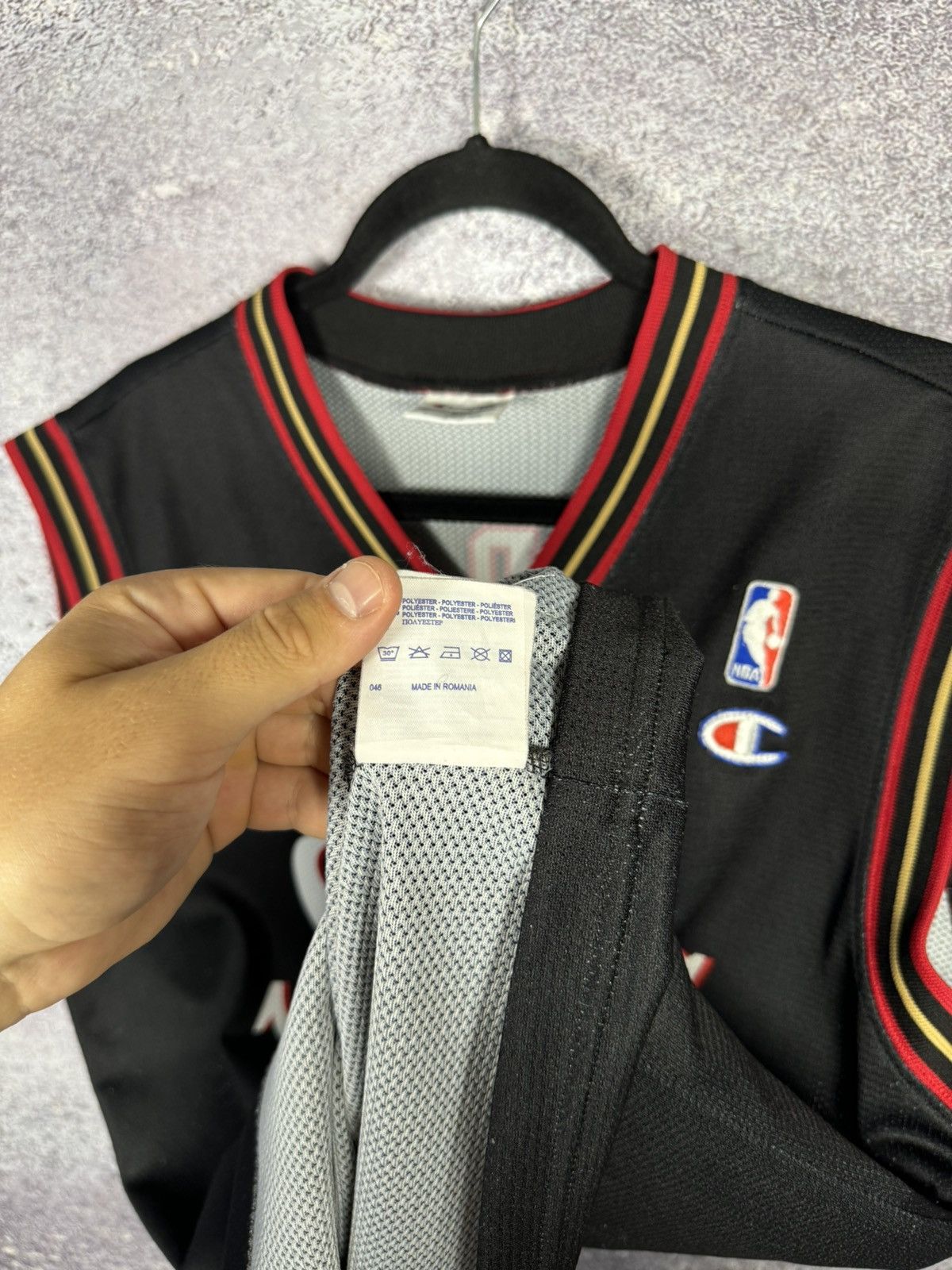 NBA #3 Allen Iverson 90’s Champion Sixers Philadelphia Jersey Size US L / EU 52-54 / 3 - 10 Thumbnail