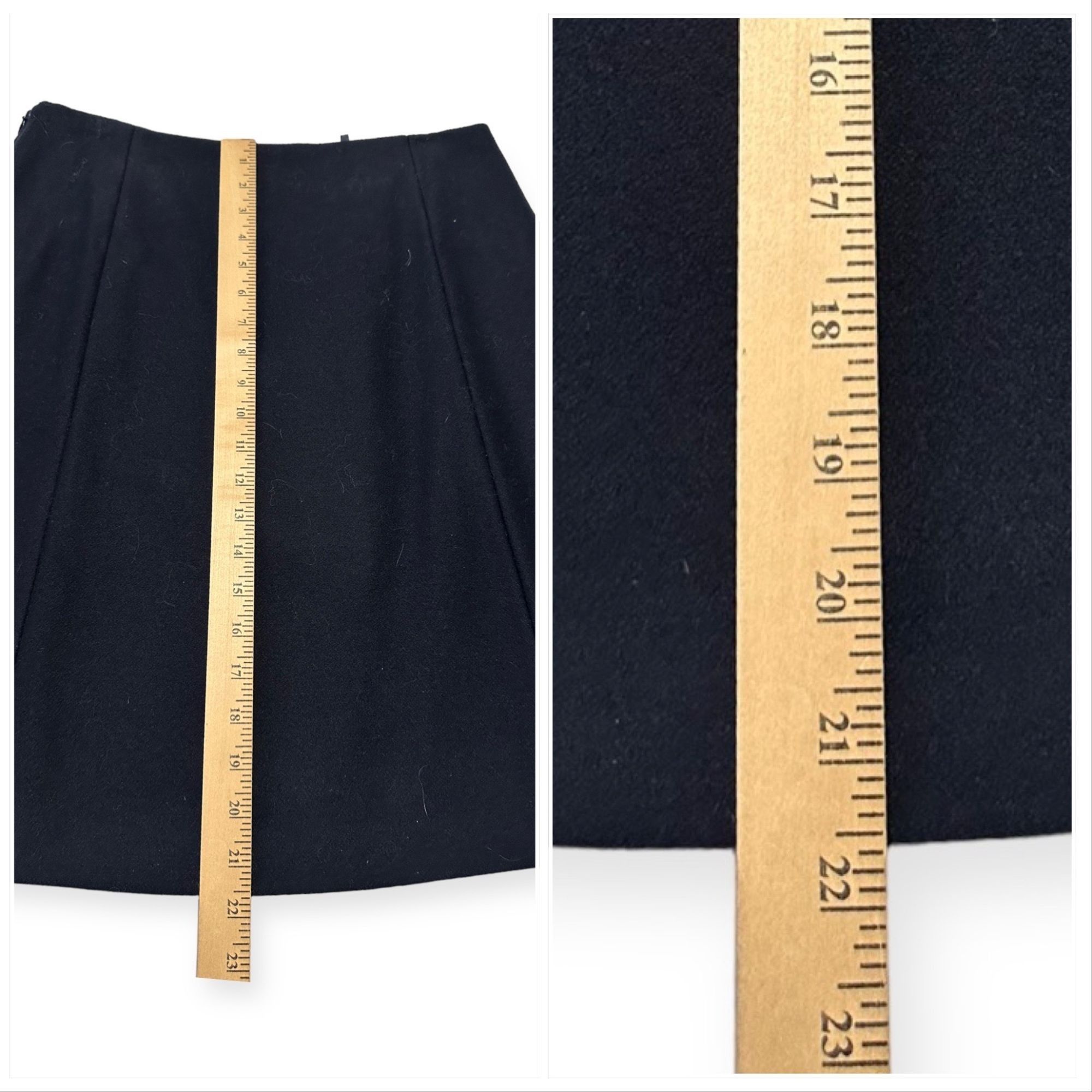 Jil Sander Jil Sander Navy Blue Wool Skirt, Size 40EU Size 28" / US 6 / IT 42 - 8 Thumbnail