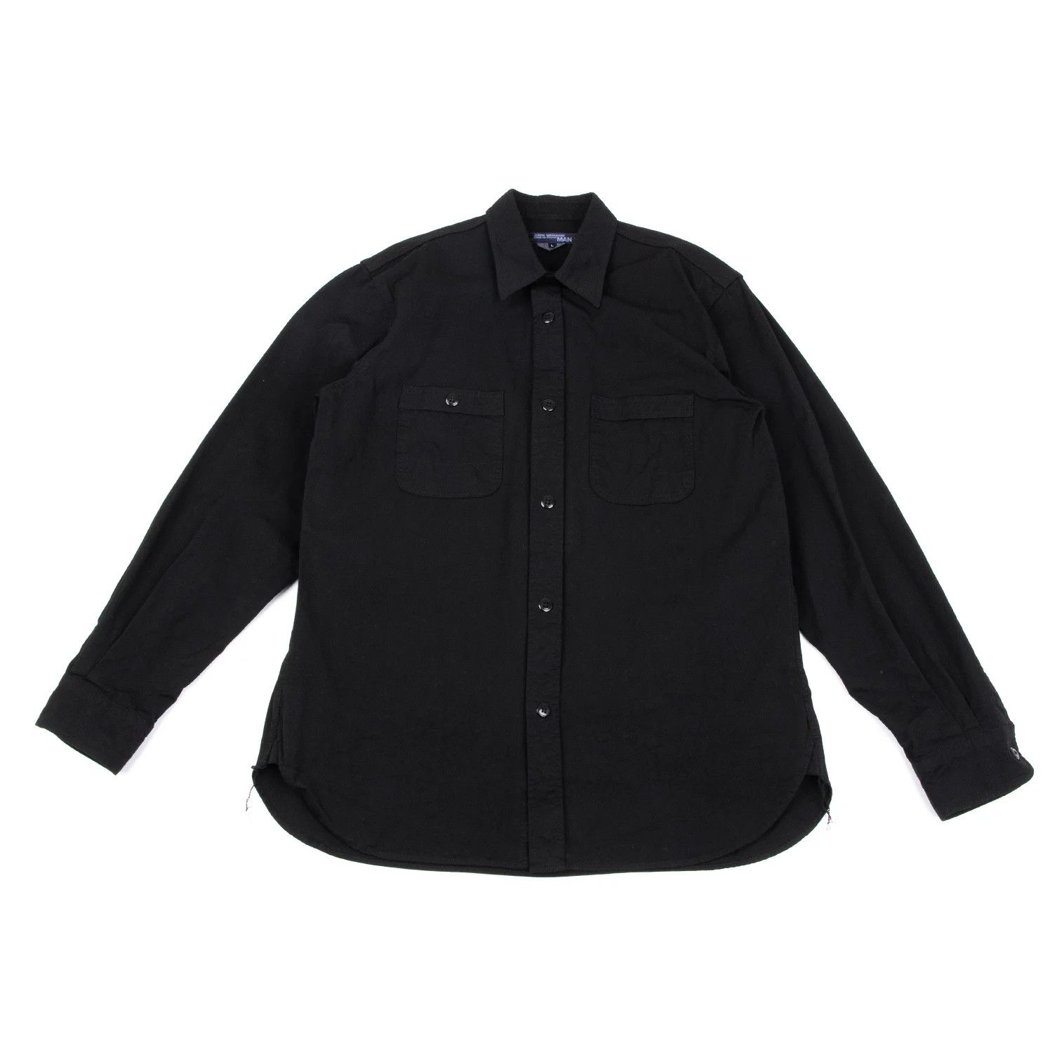 Junya Watanabe Dyed Nylon Taffeta Shirt in Black Size L Size US L / EU 52-54 / 3 - 1 Thumbnail