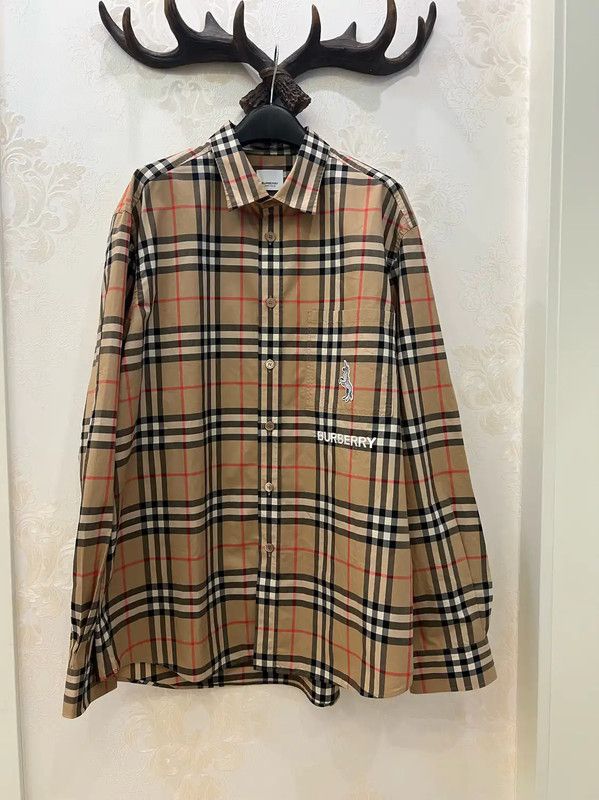 Burberry Burberry Checkered Long Sleeve Shirt for Men Size US XXL / EU 58 / 5 - 1 Thumbnail